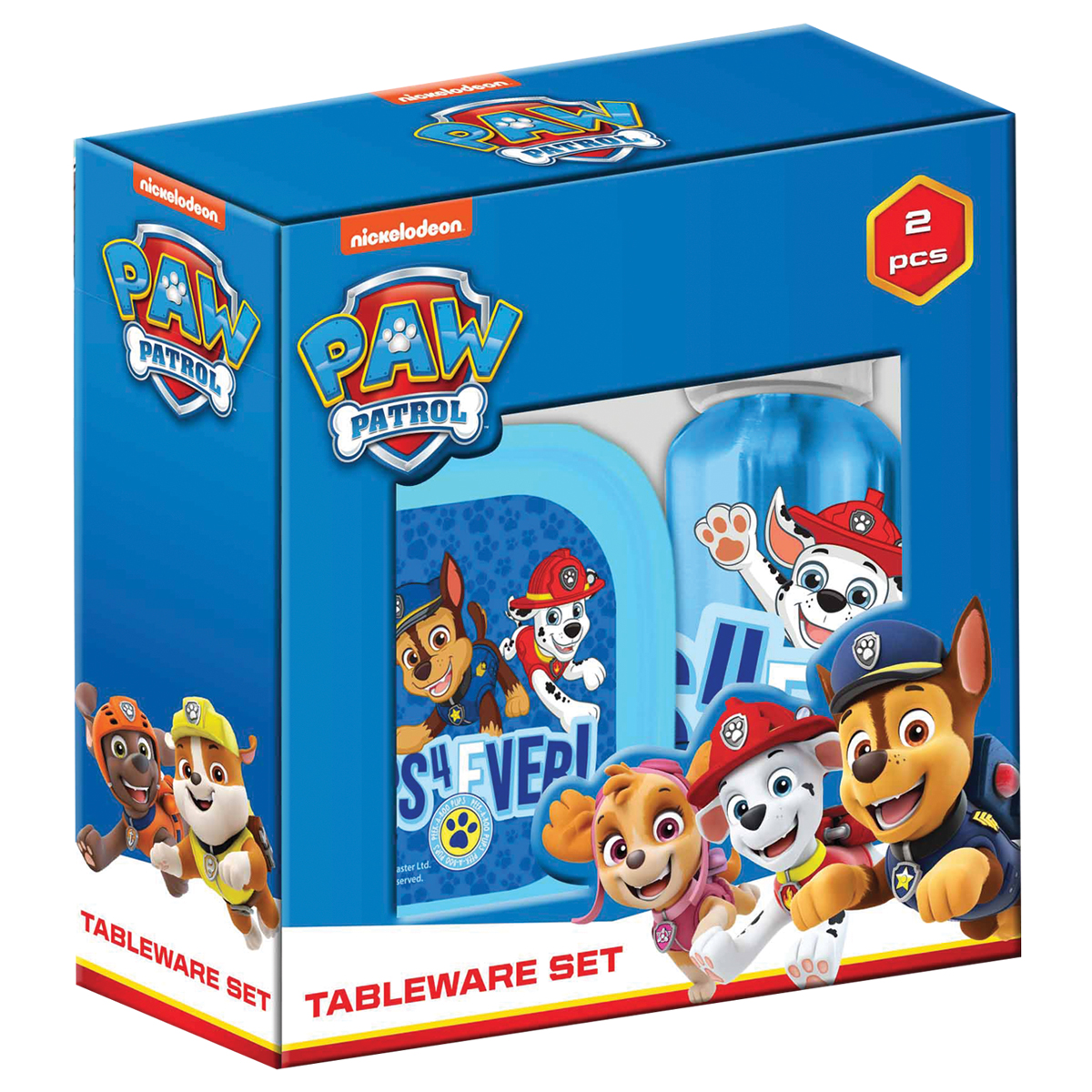 PAW PATROL-Set c/ Cantil de Aluminio 400ml+Merendeira