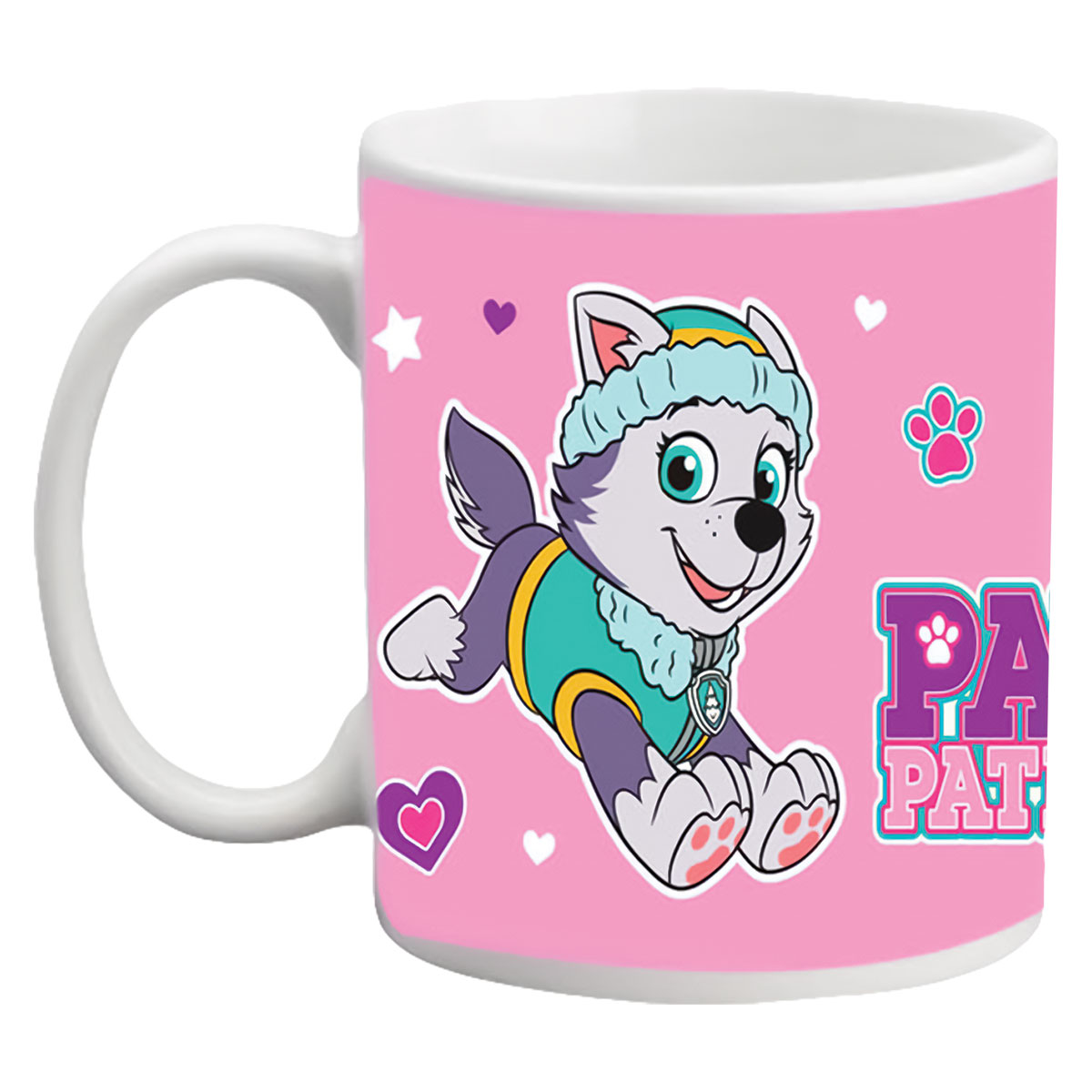 Paw Patrol-Rosa-Caneca Cerâmica 11oz/300ml Caixa Presente