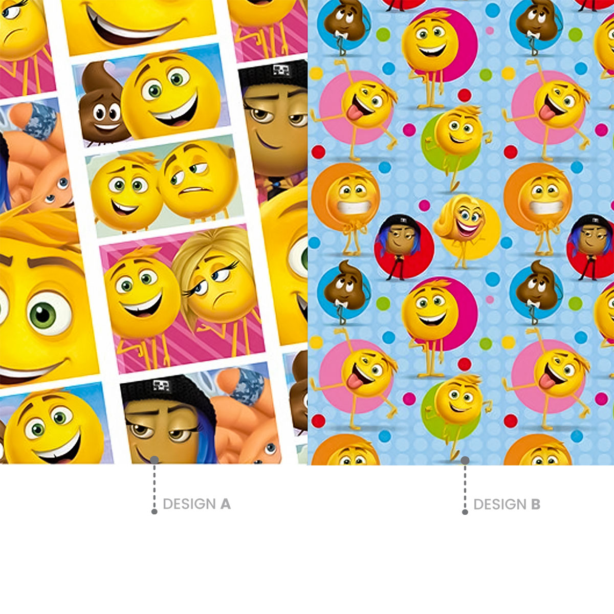 EMOJI-60 Rolos Papel embrulho - Papel Normal - 200x70cm