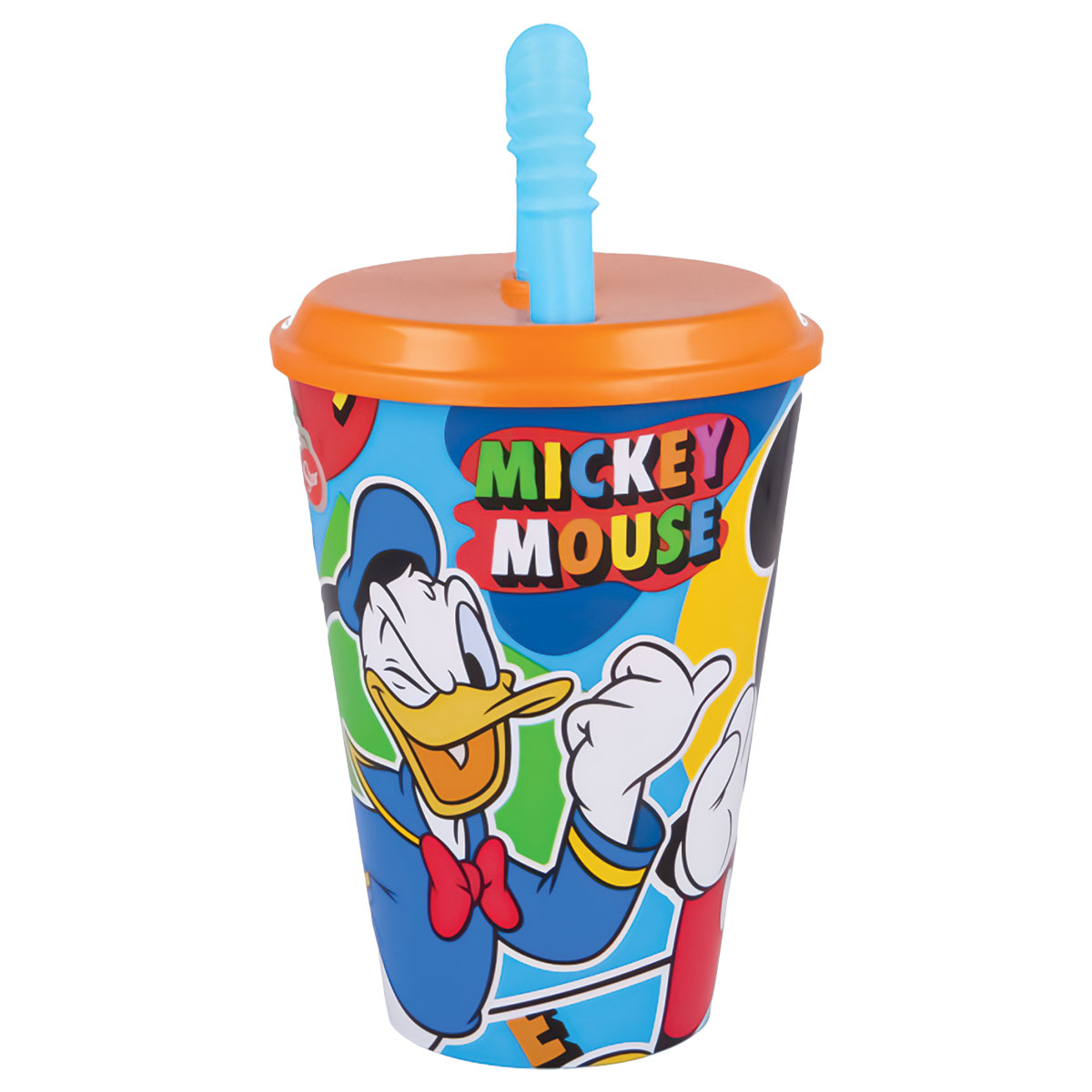 MICKEY-Copo Reutilizável PP com Palhinha 430ml