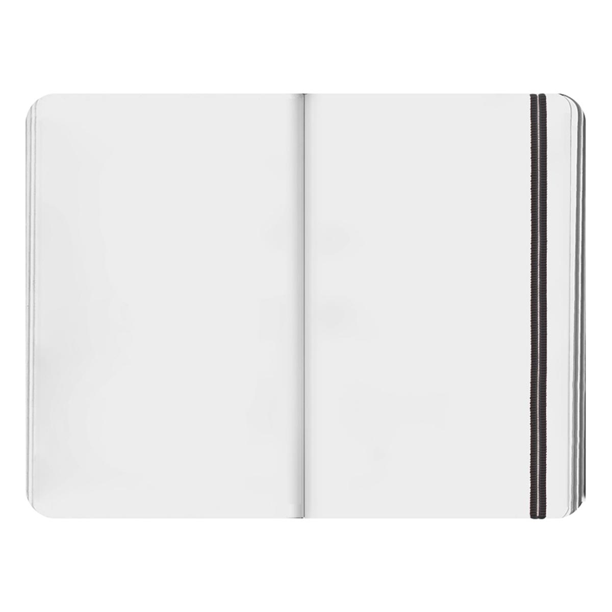 ORIGINALB-Bloco liso (9*14cm)192pg-Papel branco de 80g-elast