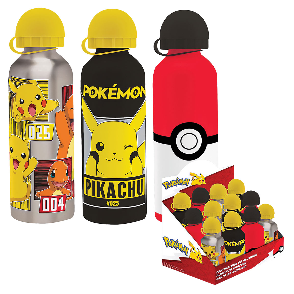 POKEMON-Cantil de Aluminio 500ml