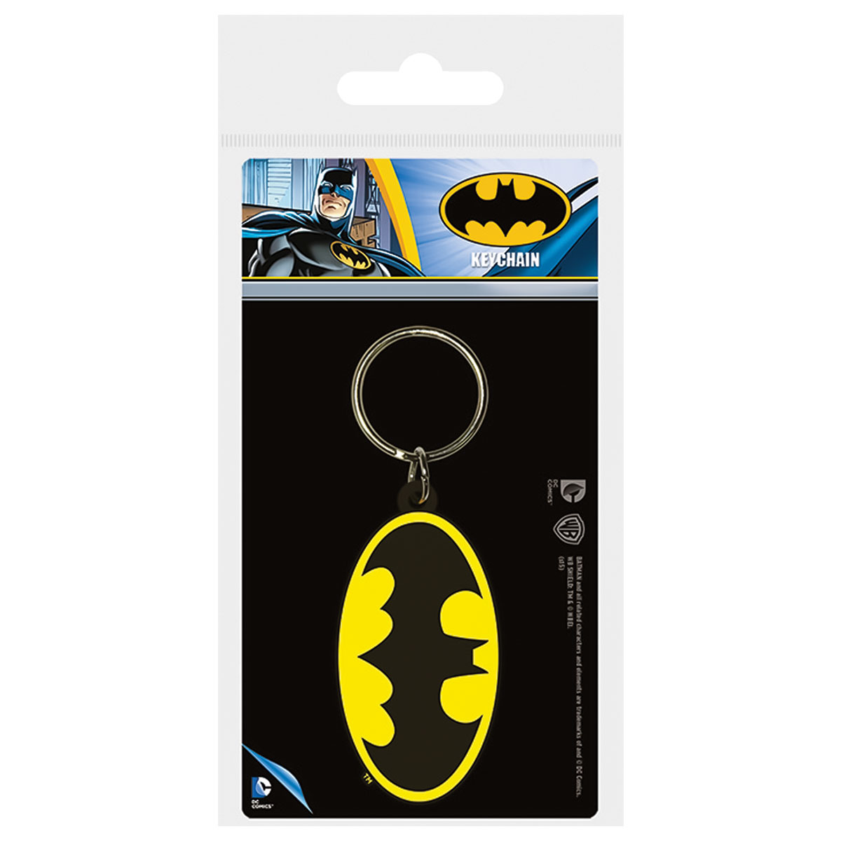 BATMAN-LOGO-Porta-Chaves de Borracha