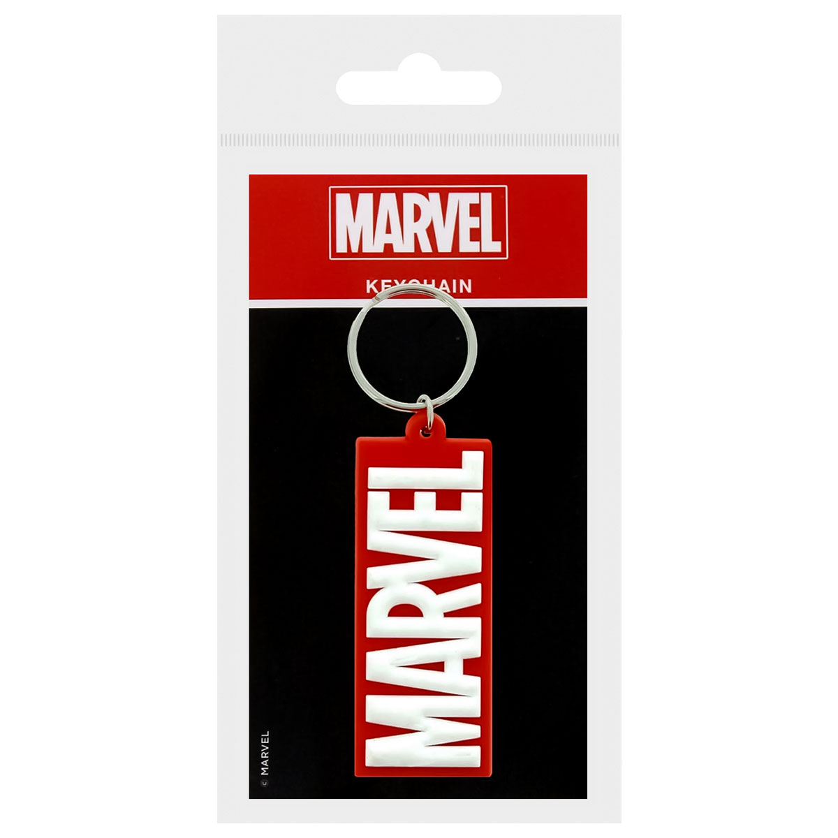 MARVEL-LOGO-Porta-Chaves de Borracha