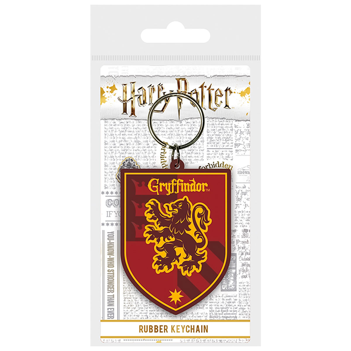 HARRY POTTER-GRYFFINDOR-Porta-Chaves de Borracha