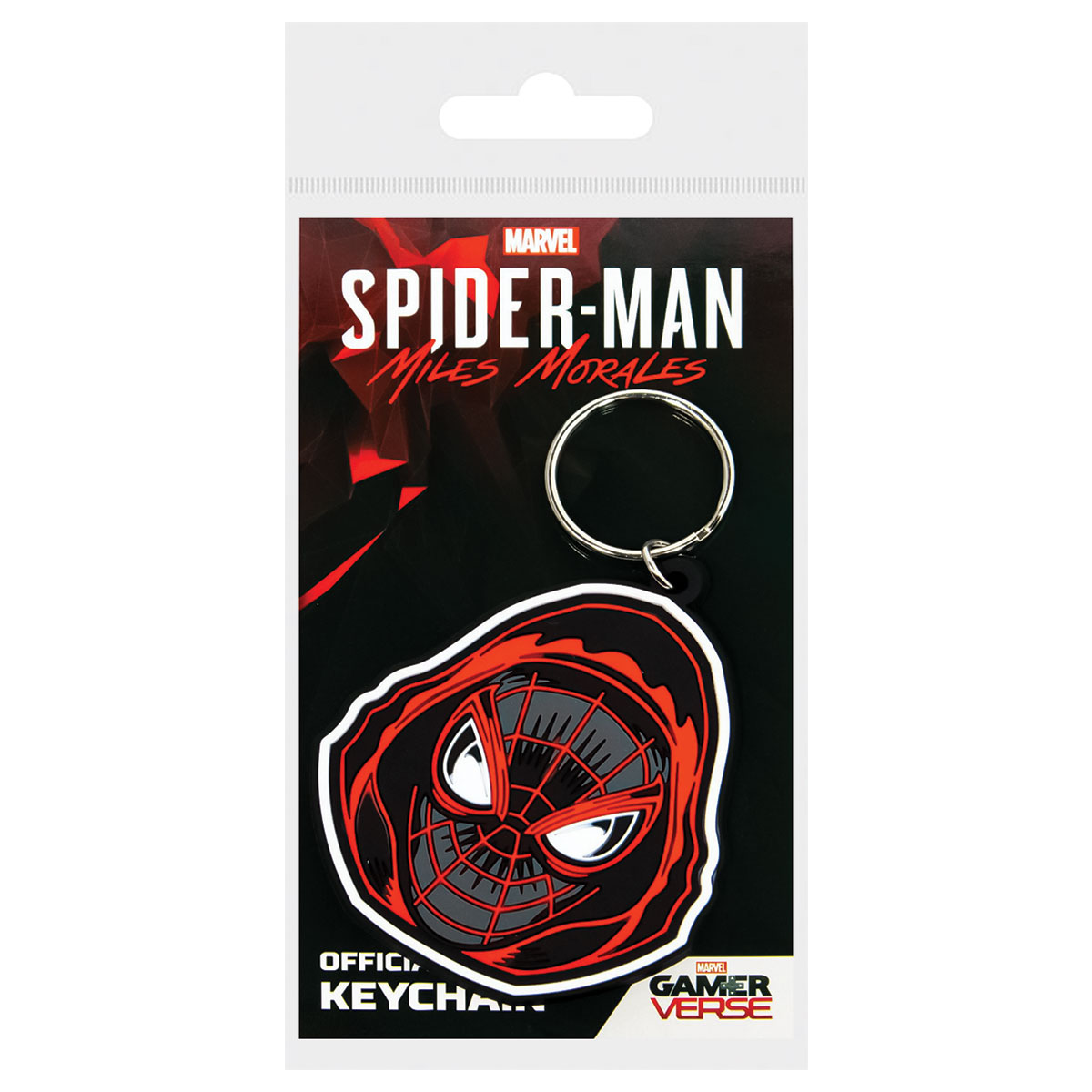 SPIDER-MAN-MILES-Porta-Chaves de Borracha