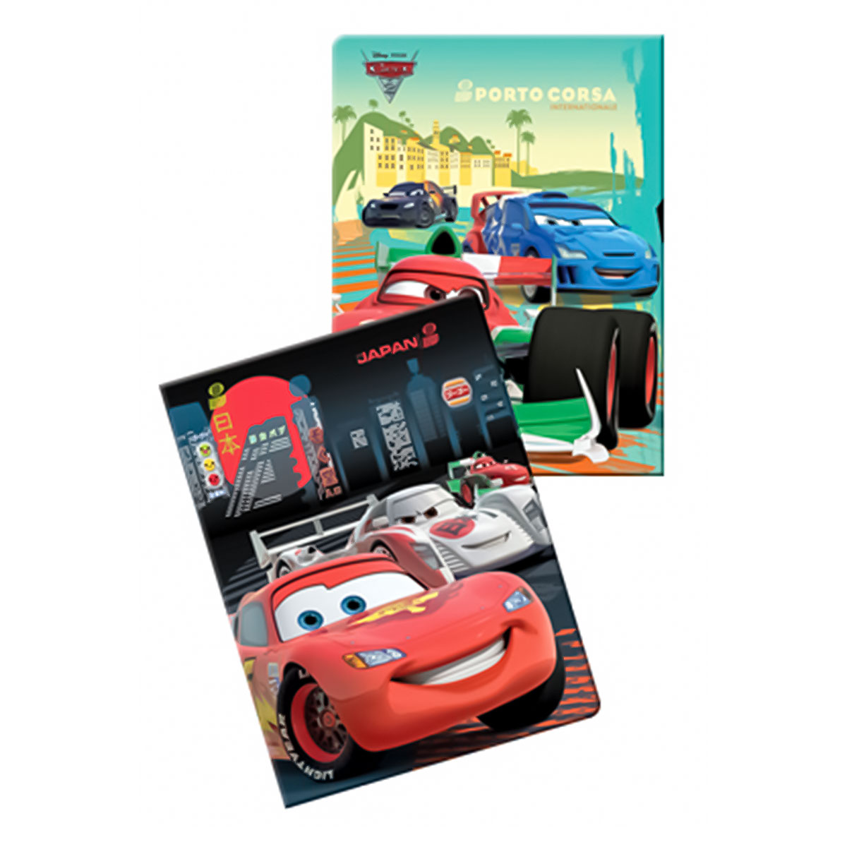 CARS 2-Caderno A5 agrafado linhas 40fls