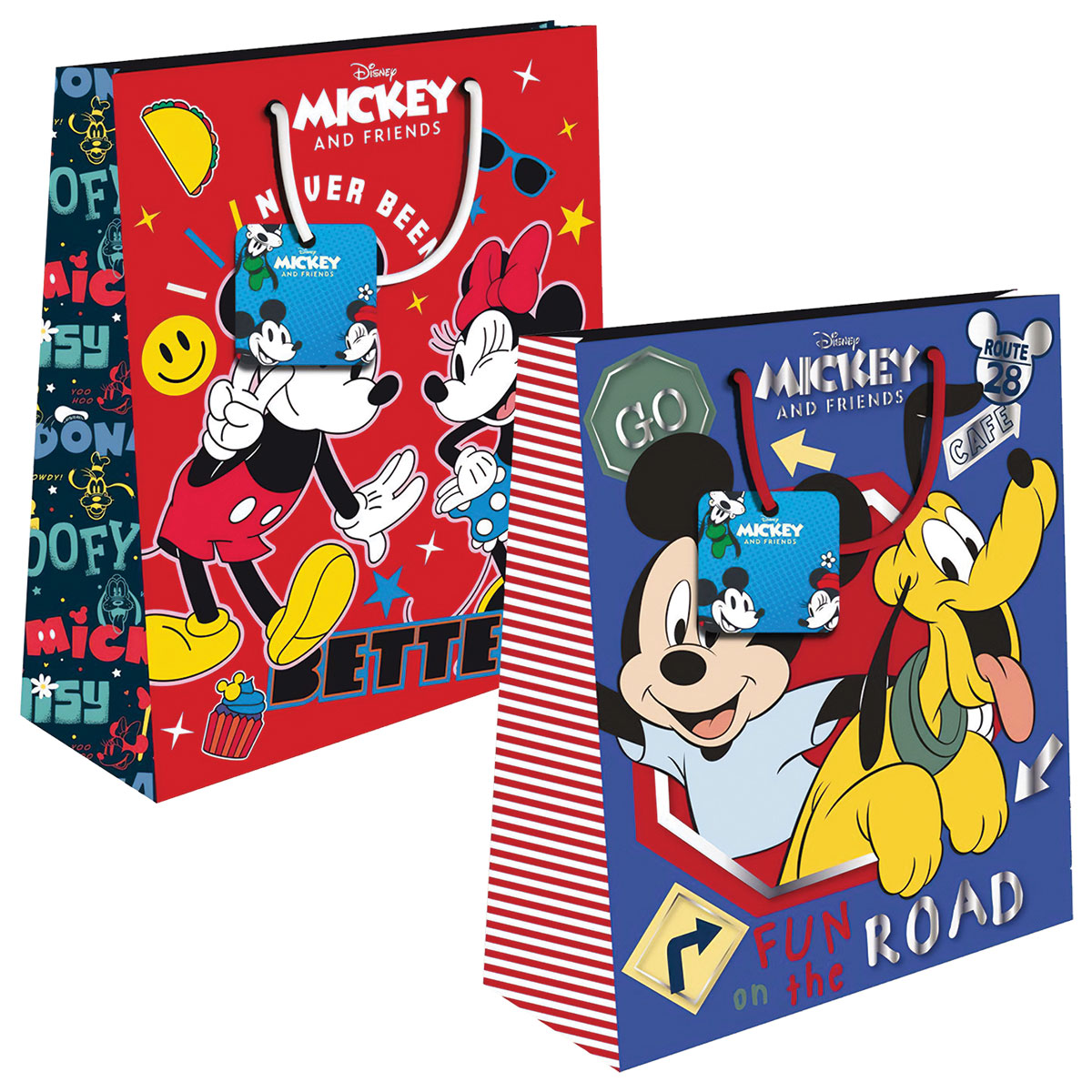 MICKEY&Minnie-Saco Prenda-Grande-33x45x10cm-2 Designs