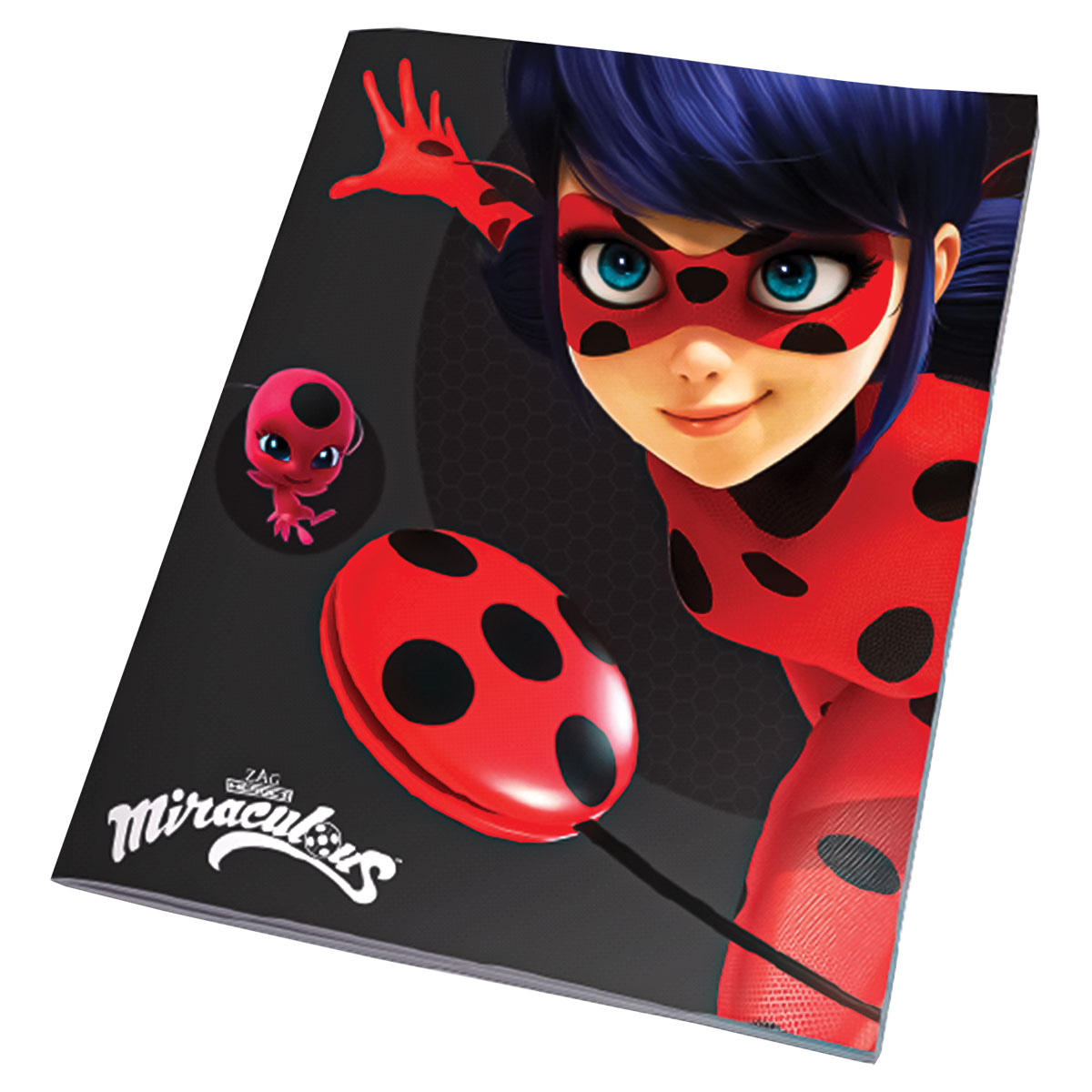 LADYBUG-BLACKst-Caderno A5 agrafado linhas 40fls