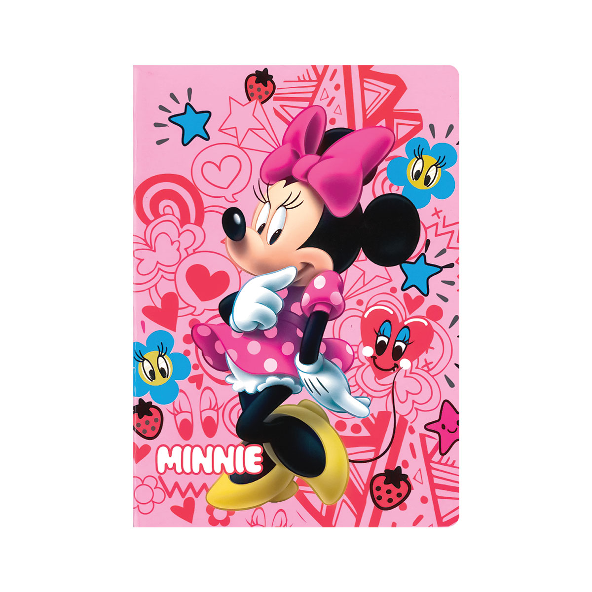 MINNIEst-Caderno A5 agrafado quadriculado 40fls