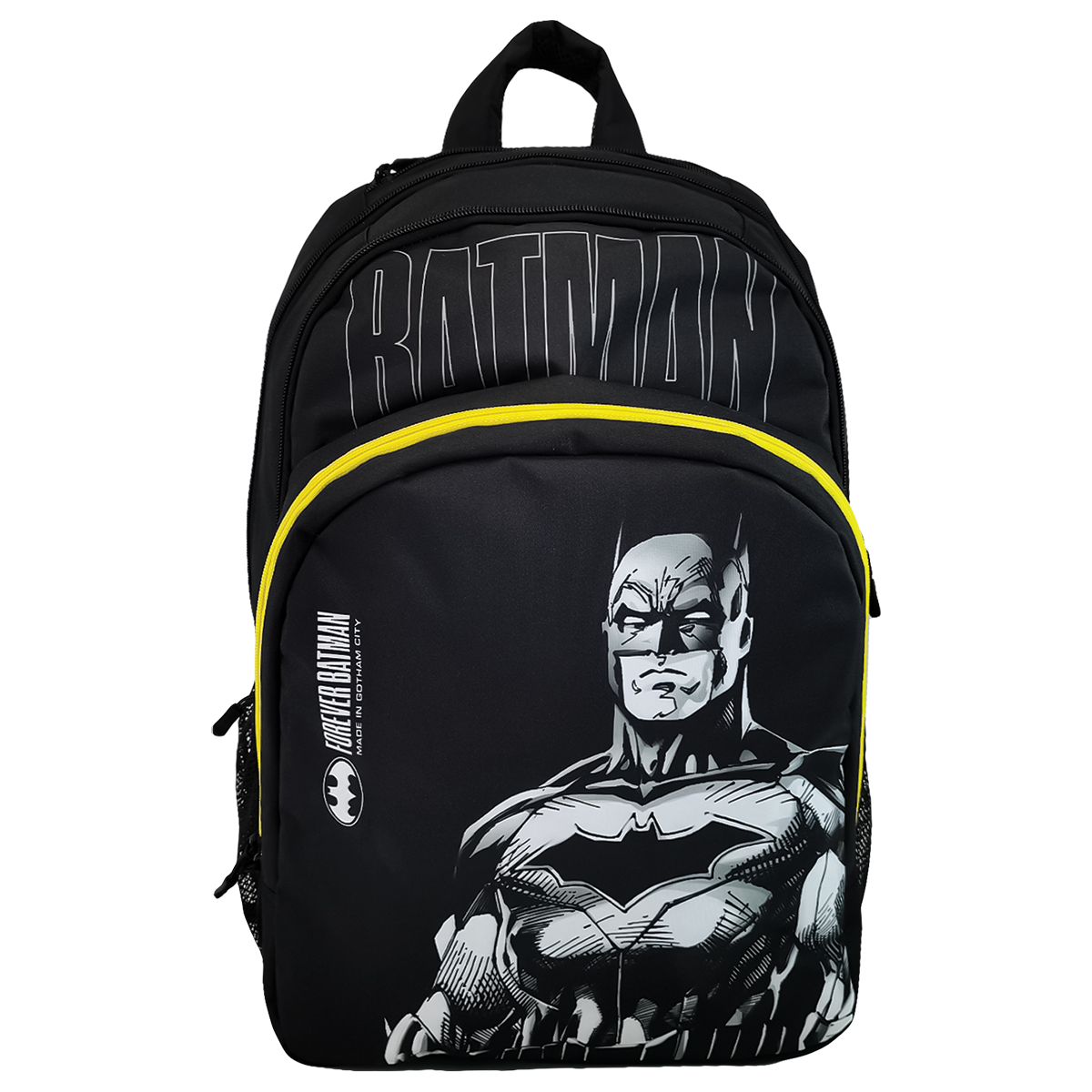 BATMAN-LOGO BLACK-Mochila c/ bolsa frontal 30x41x22cm