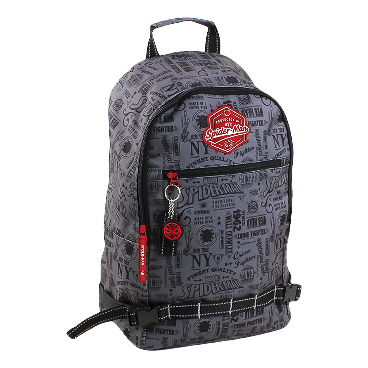 SPIDERMAN CRF-Mochila Grande c/2 fechos 30x45x15cm