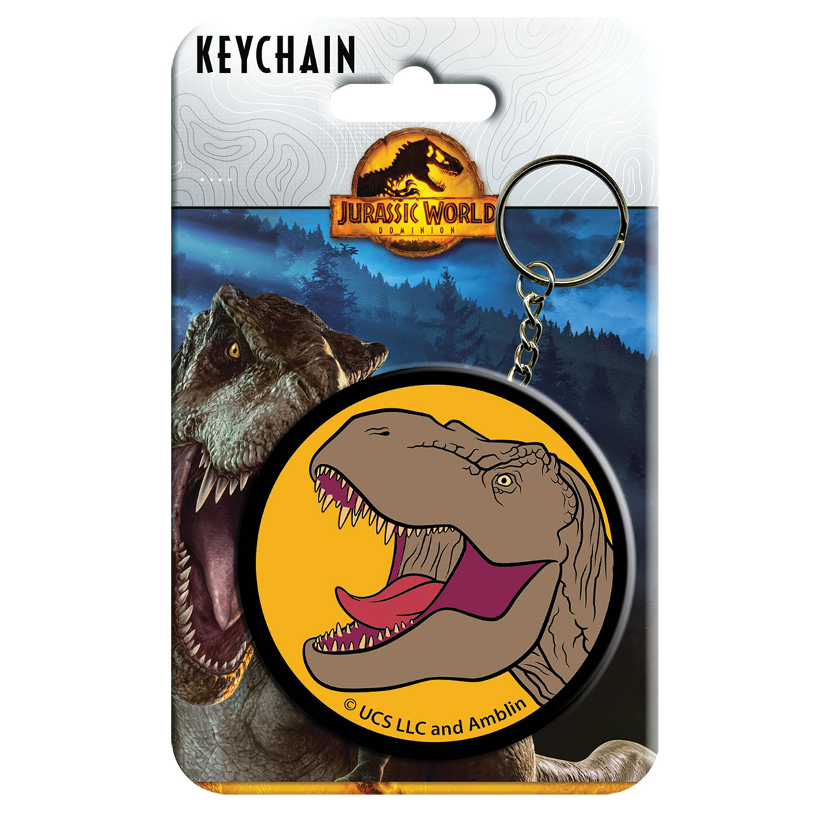 JURASSIC WORLD-T-REX-Porta-Chaves de Borracha