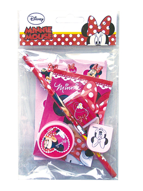 Minnie Polka Dots-Set de escrita em polybag