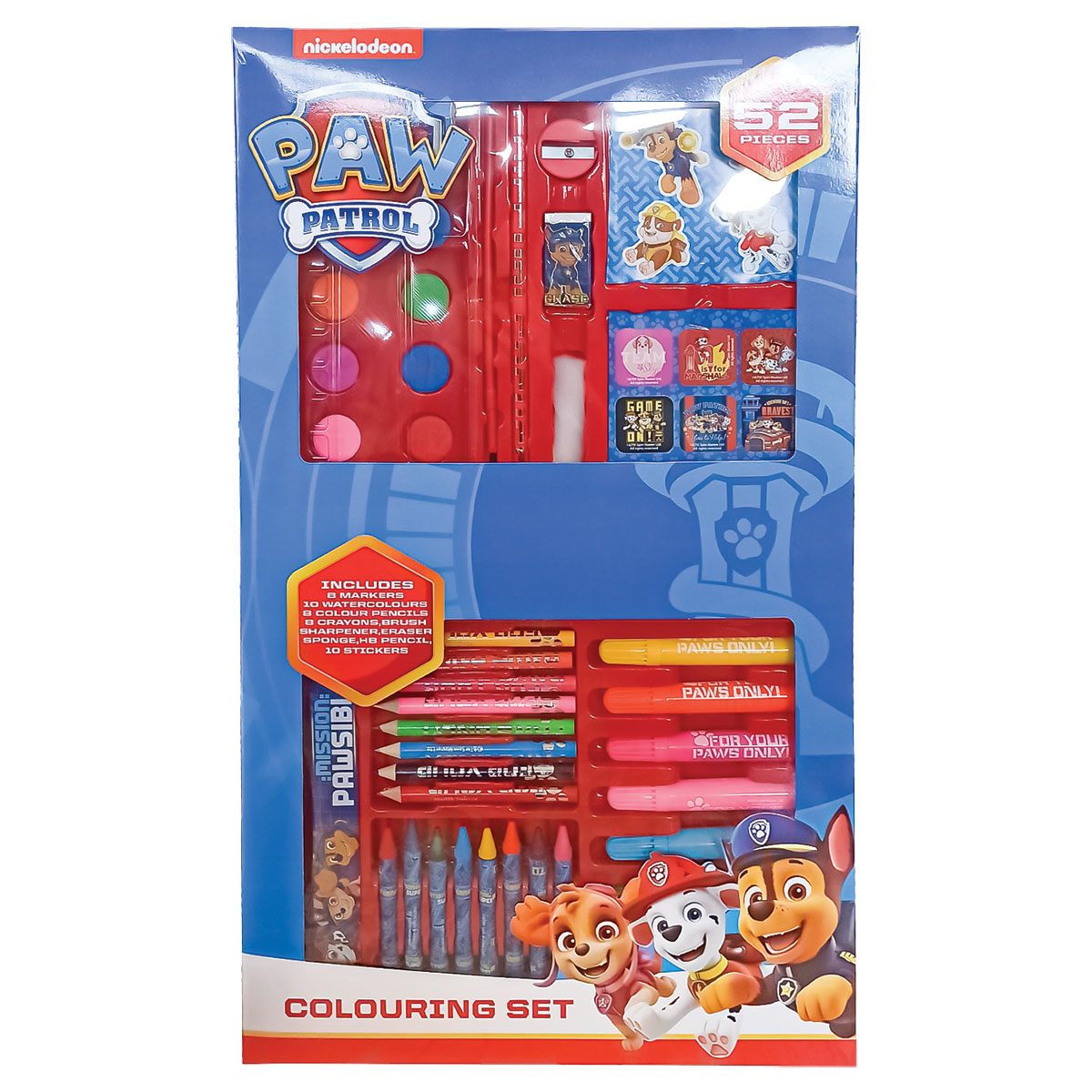 Paw Patrol-Set de pintura 52 peças