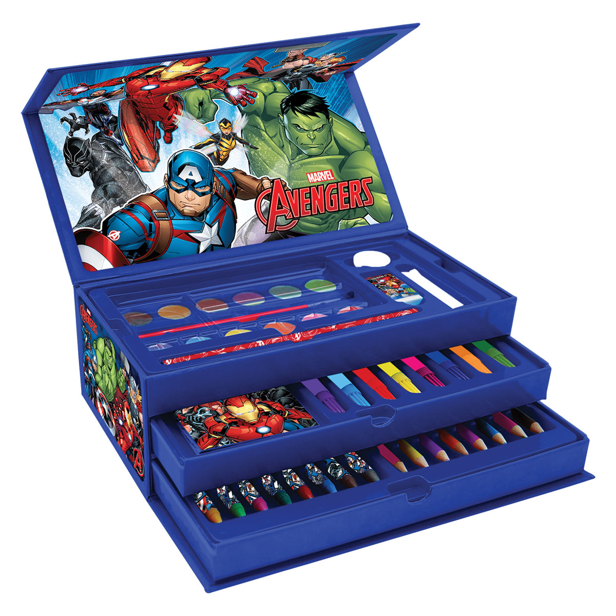 AVENGERS-Conjunto p/ Colorir - 52 pcs - 3 niveis