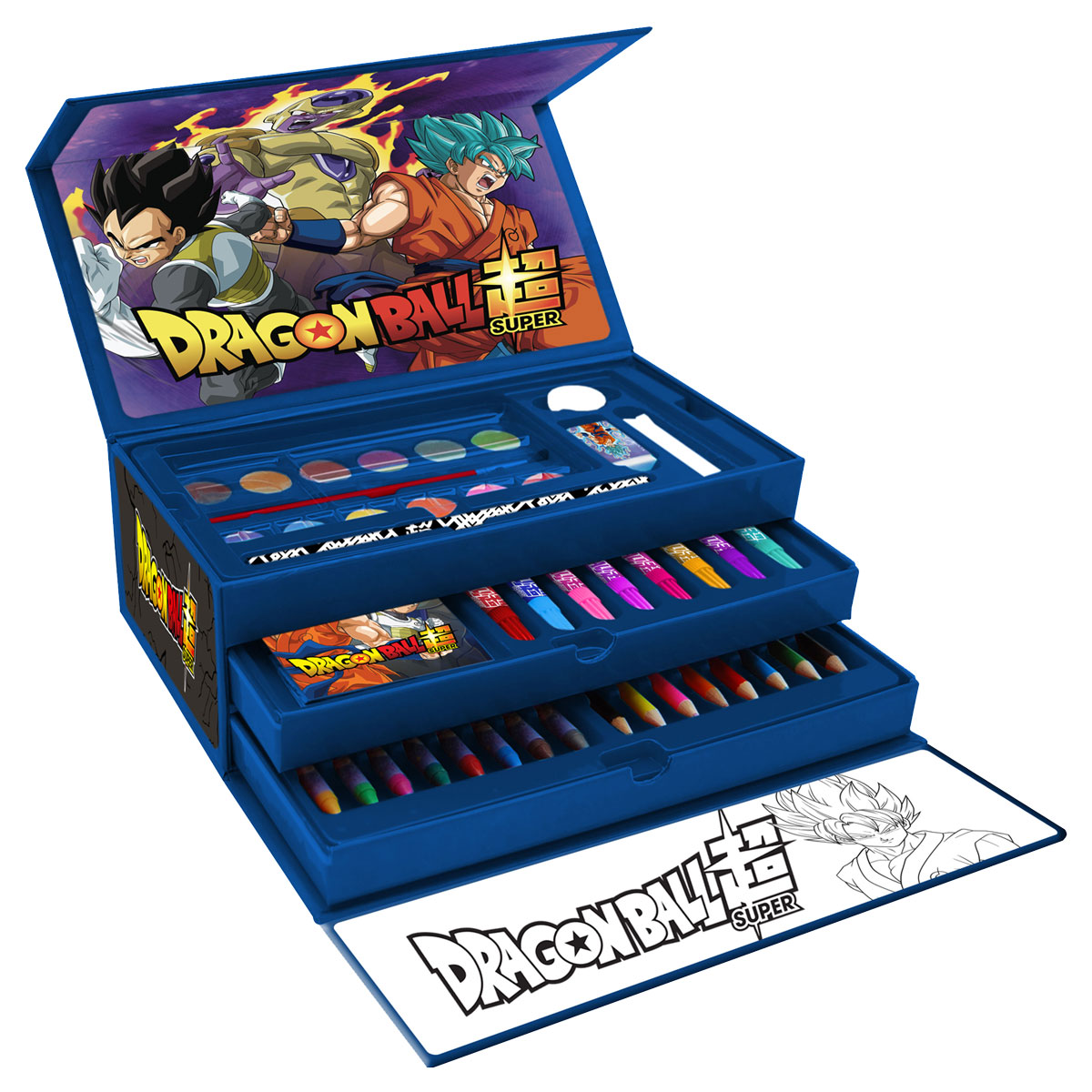 DRAGON BALL-Conjunto p/ Colorir de 52 pcs-3 niveis