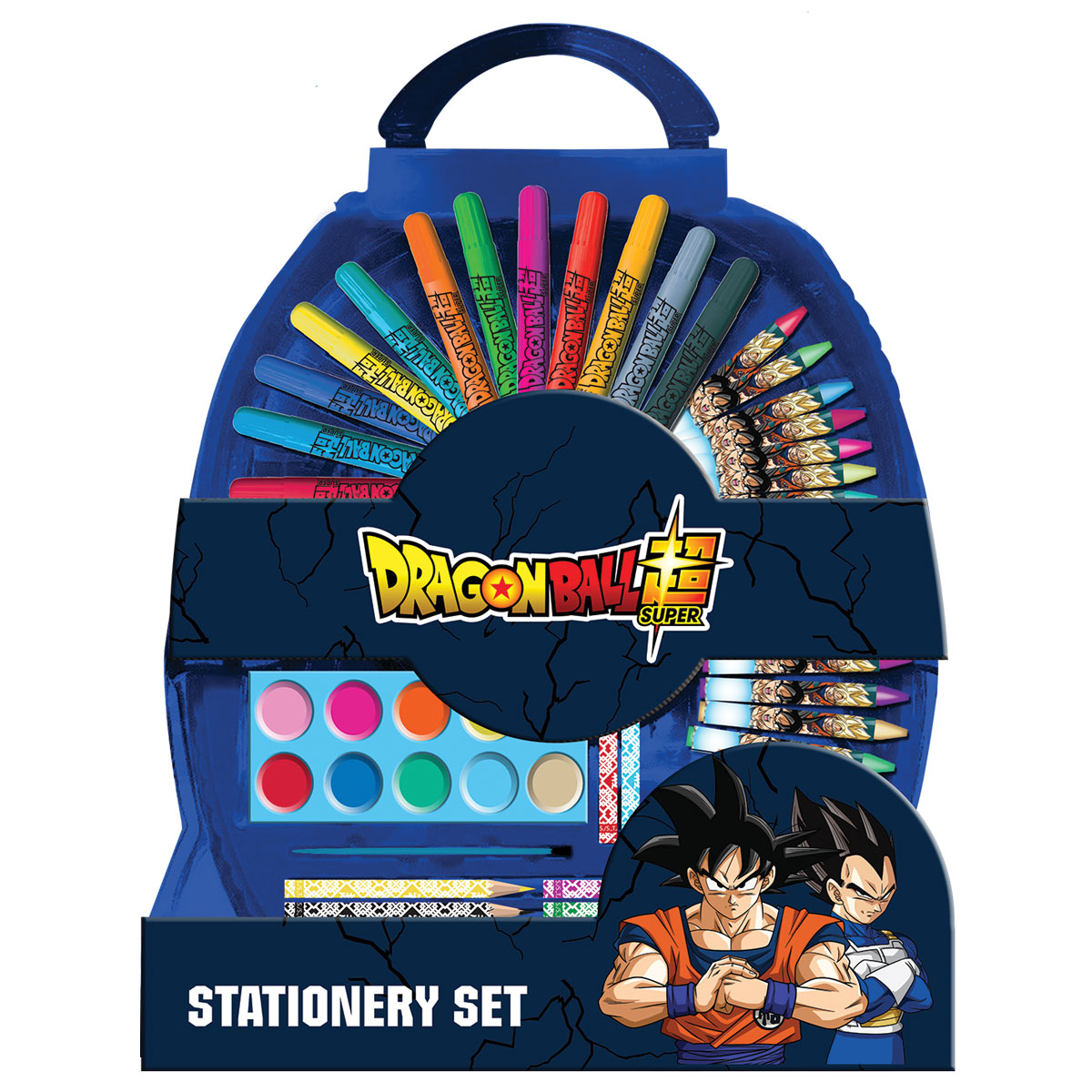 DRAGON BALL-Set p/Colorir Blister Meia Lua-50 Peças