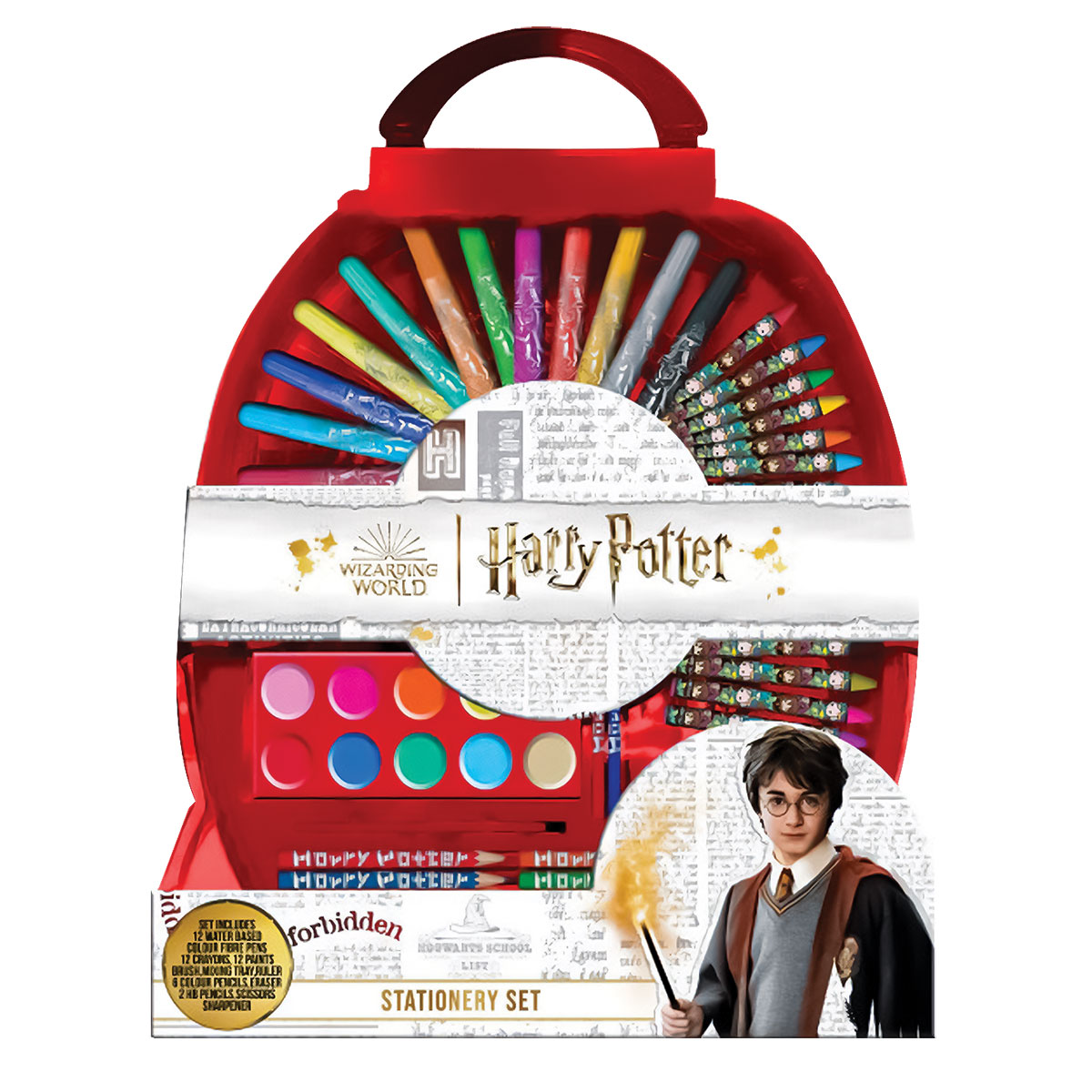 Harry Potter-Set p/Colorir Blister Meia Lua-50 Peças