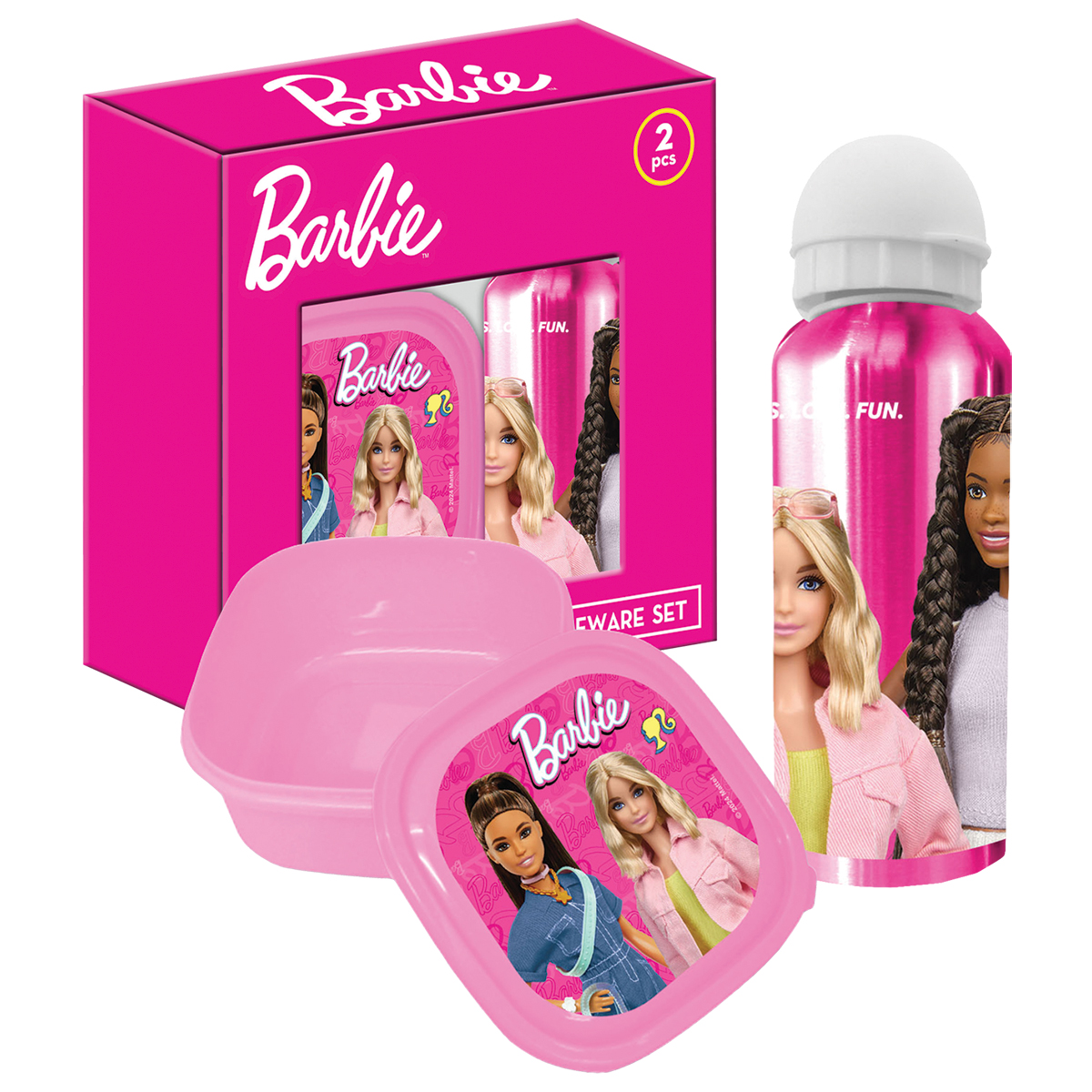 BARBIE-DREAMS-Set c/ Cantil de Aluminio 400ml+Merendeira