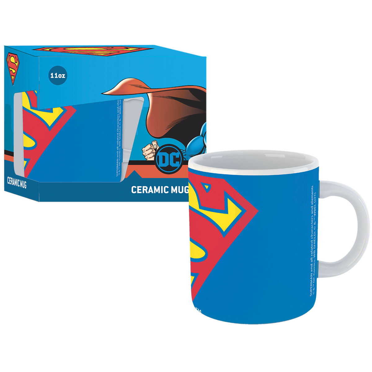 Super Homem-Cor-Caneca de Cerâmica 11oz em Caixa Presente