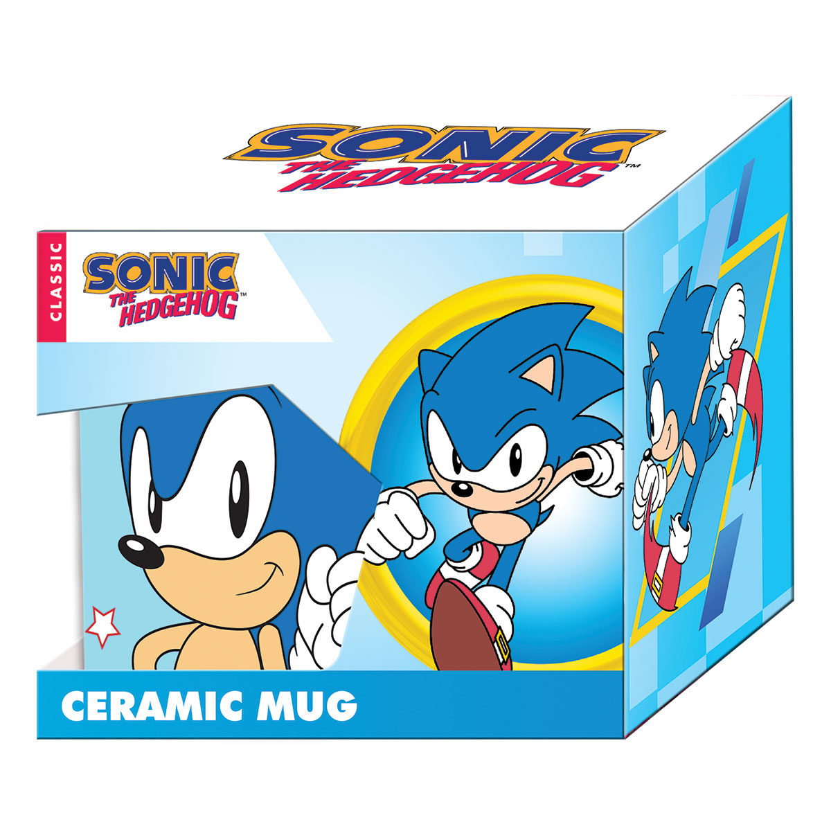 SONIC-Caneca Cerâmica 11oz/300ml Caixa Presente