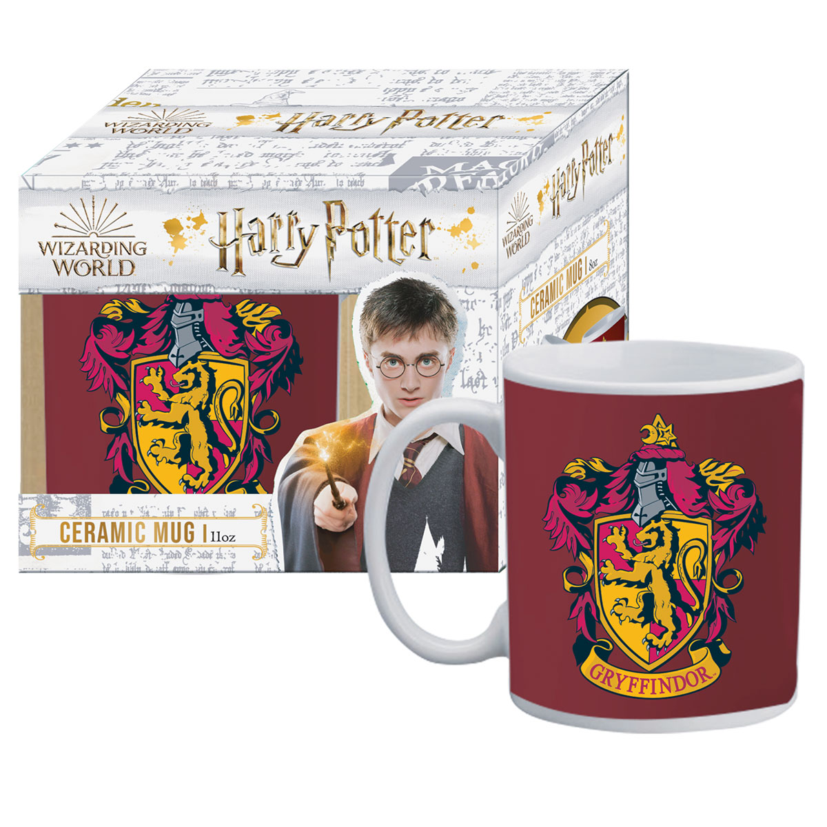 Harry Potter-Gryffindor-Caneca Cerâmica 11oz Caixa Presente