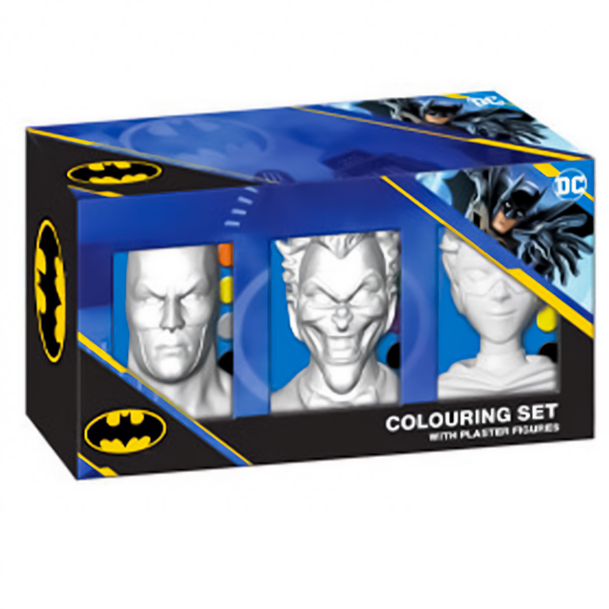 Batman-Set 3 Figuras p/ Pintar em Caixa Presente