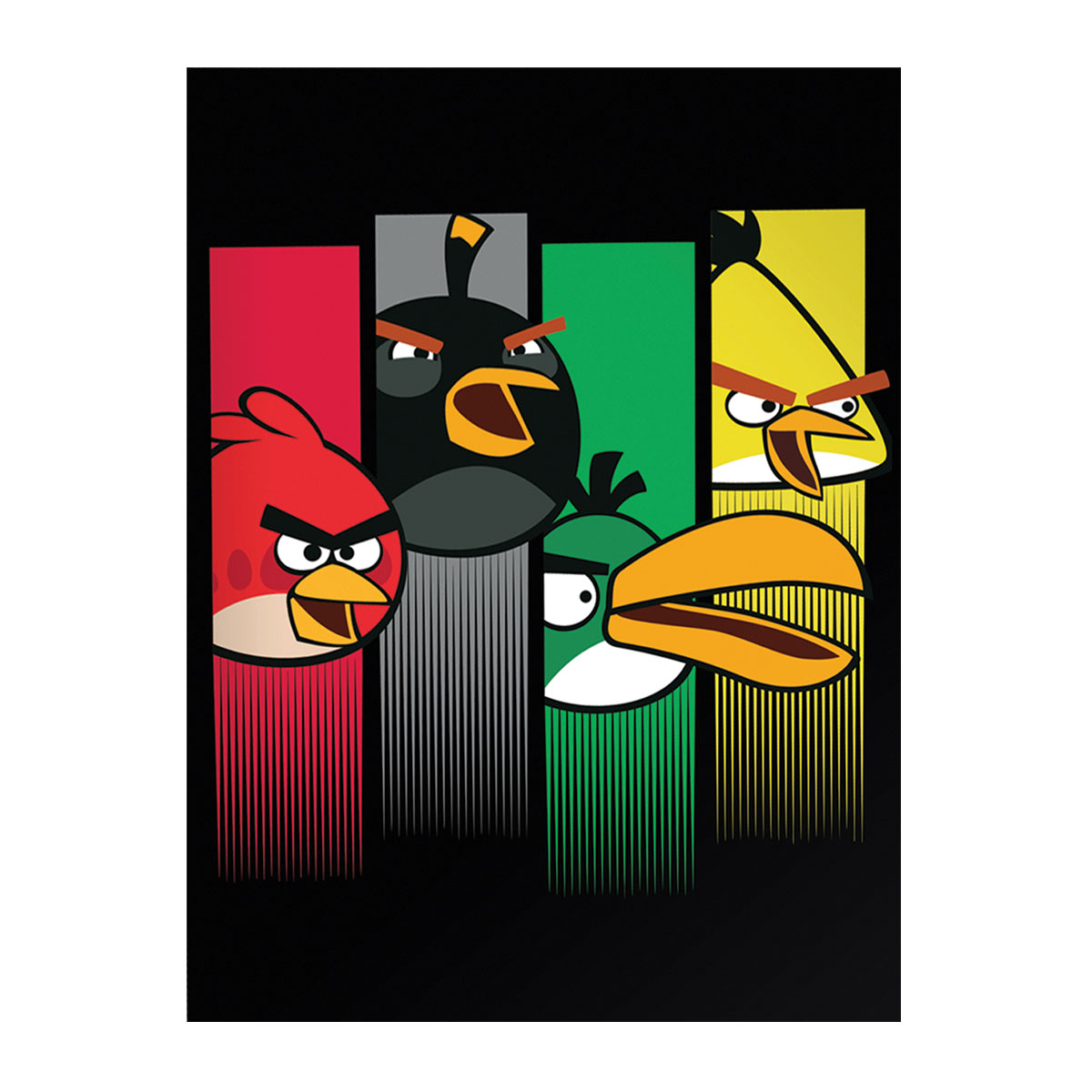 ANGRY BIRDS STR-Caderno A4 agrafado linhas 40 fls