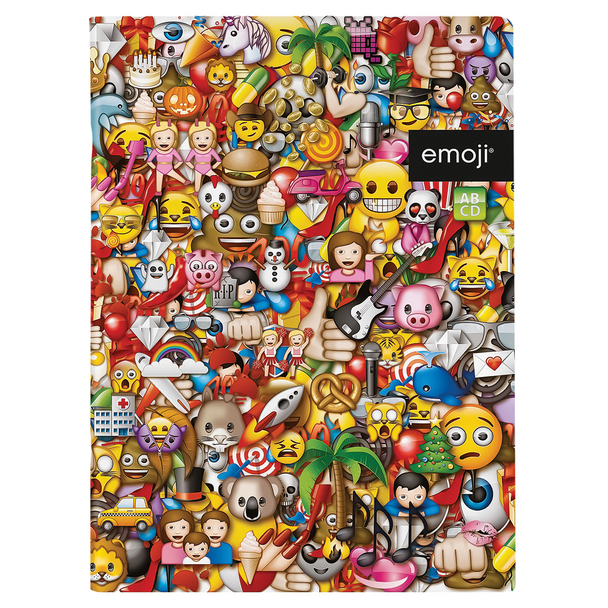 Emoji Colors-Caderno A4 agrafado linhas 48fls 80gr