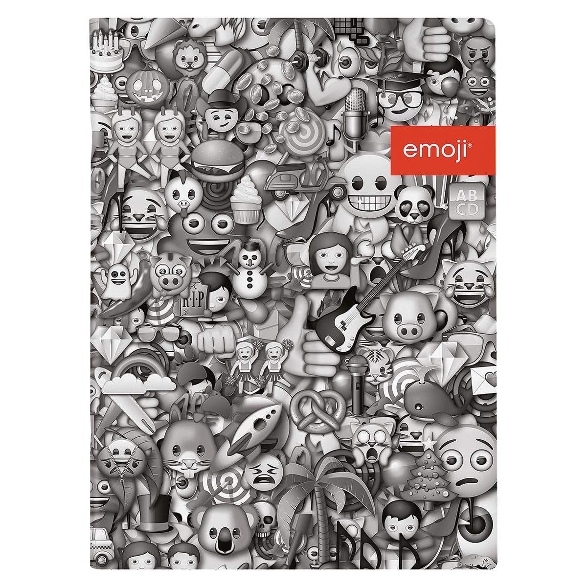 Emoji Urban-Caderno A4 agrafado linhas 48fls 80gr