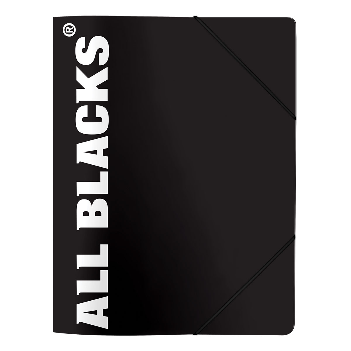 ALL BLACKS-Capa A4 cartão com elástico 24x32cm