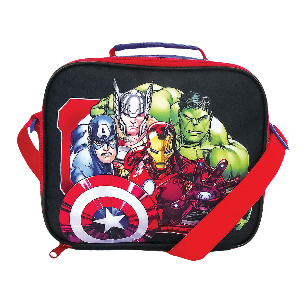 AVENGERSb-Saco de lanche a tiracolo 22x18x8cm