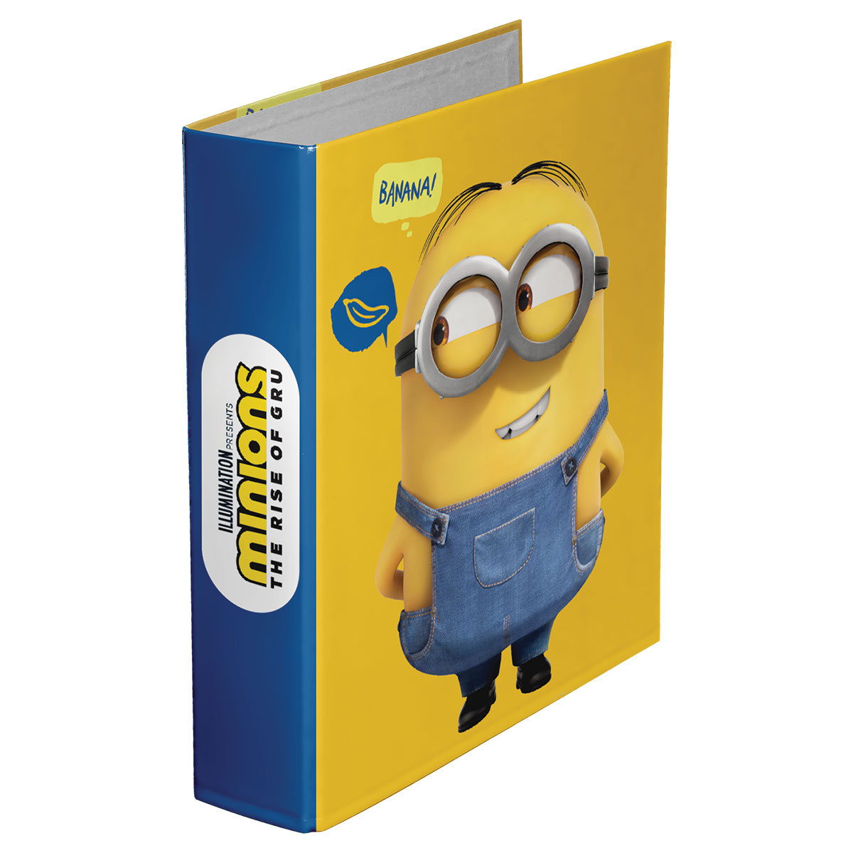 MINIONS-RISE-Dossier A4 cartão lombada larga 2 argolas