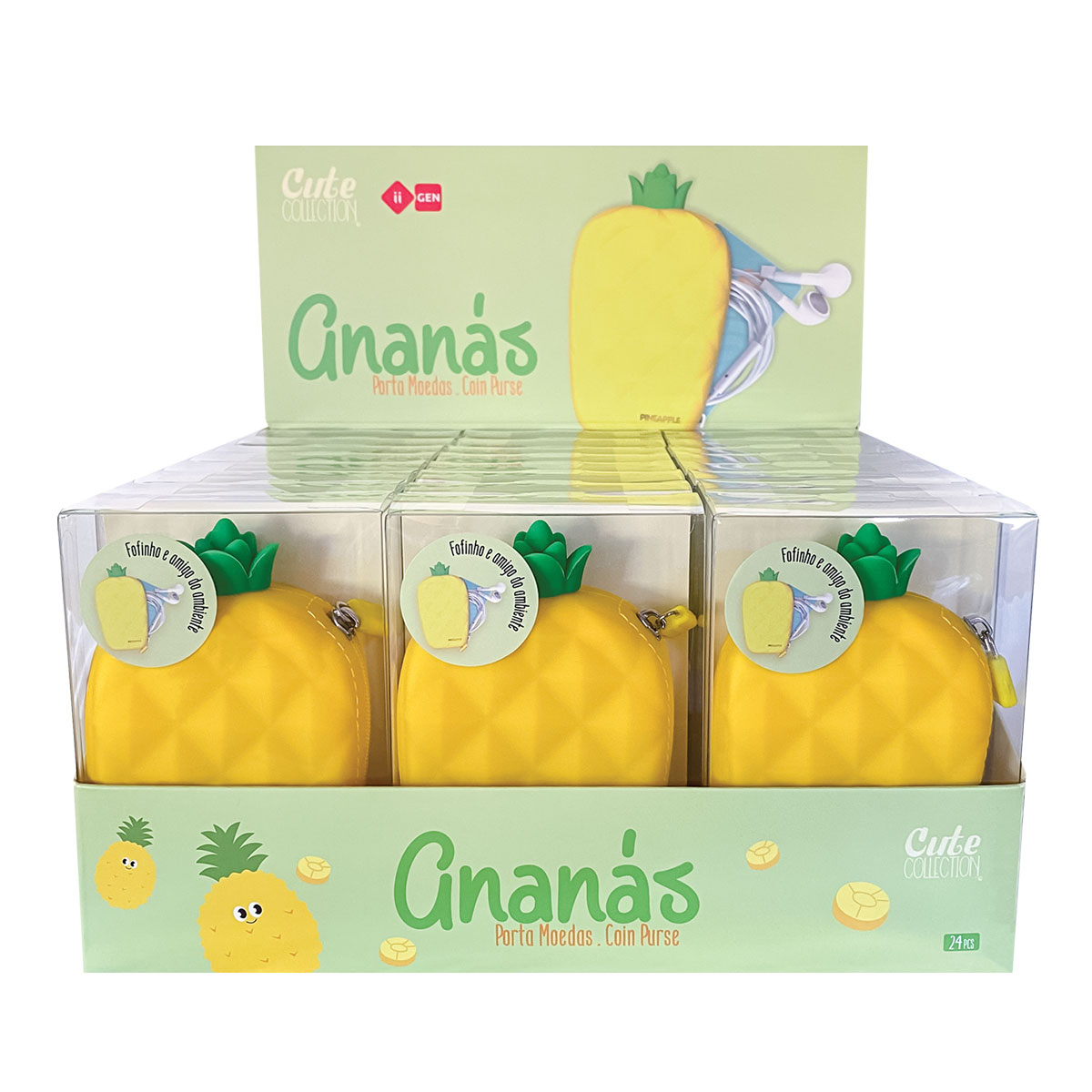 CUTE CT-Porta Moedas-Ananás