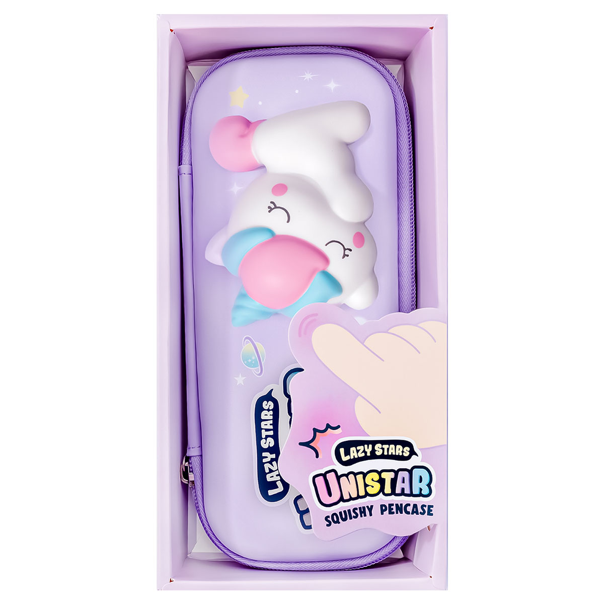 CUTE CT-Estojo Squishy c/ Divisória-Unicórnio