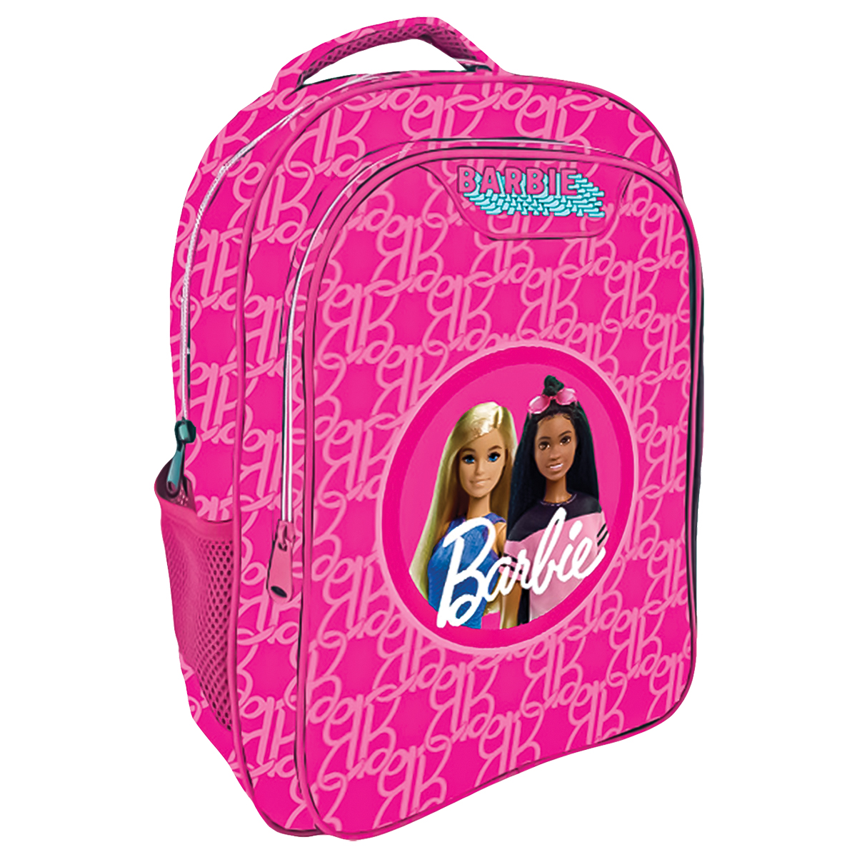 BARBIE-Mochila Grande c/ 3 fechos-Premium 32x43x18cm