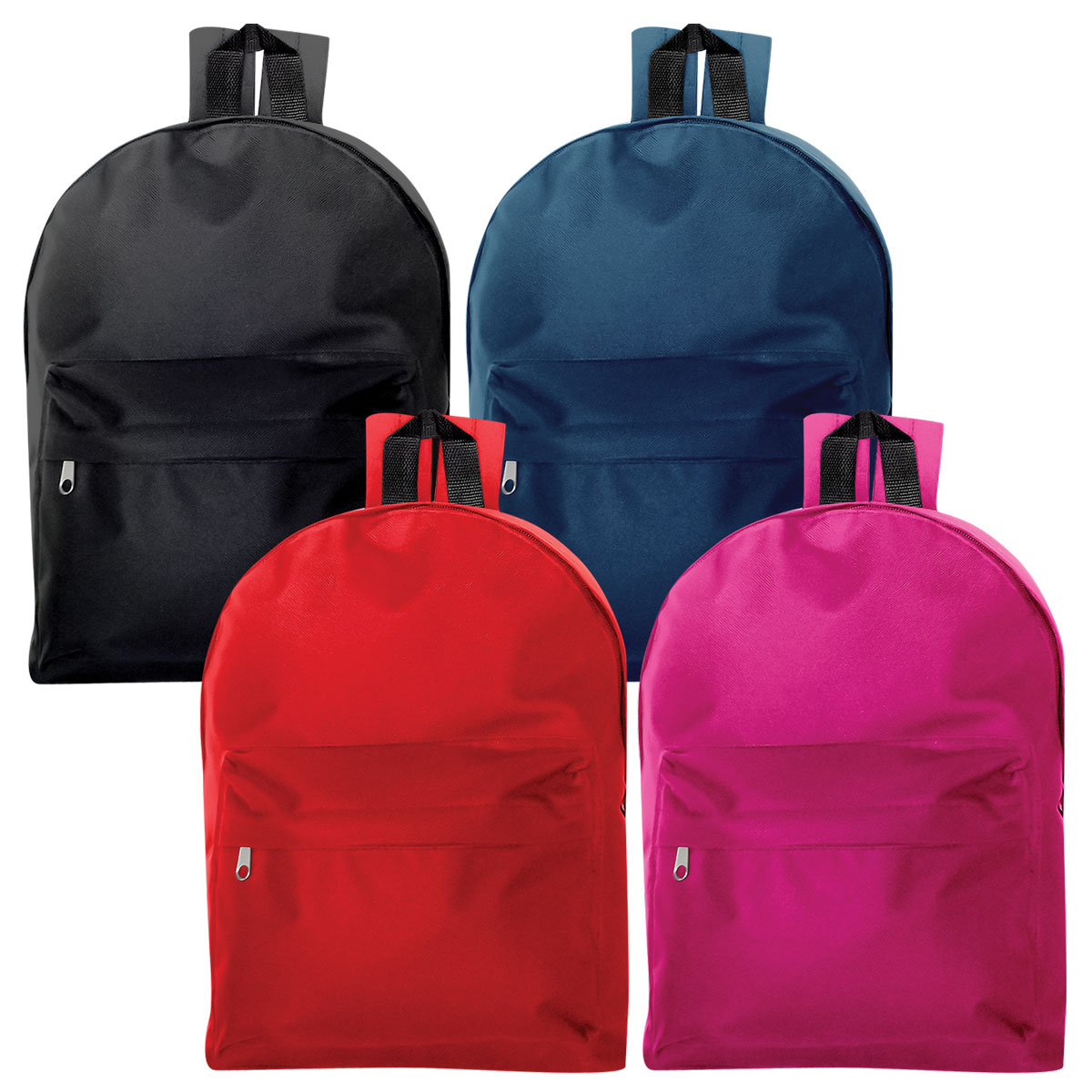 BASIC BAGS-Mochila Grande c/2 fechos 30x40x14cm