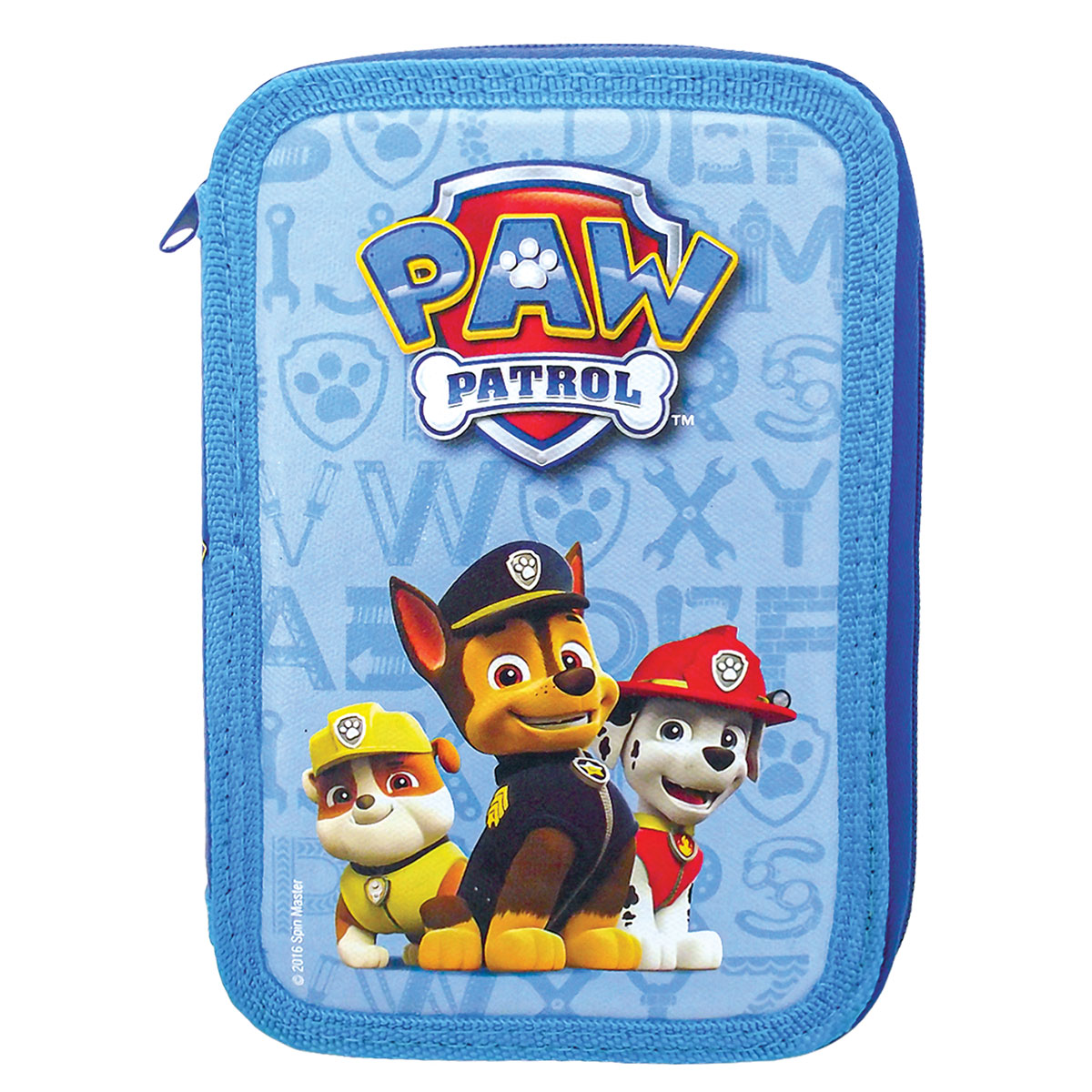 PAW PATROL-Estojo c/ 2 compartimentos com carga