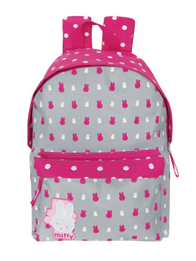 MIFFY GRAY-Mochila grande 30x41x19cm