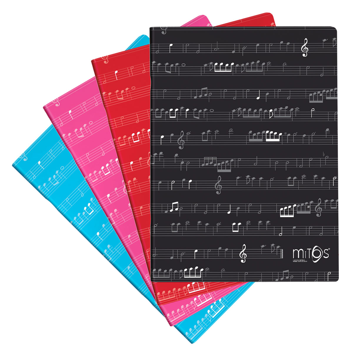 Mitos - Caderno A4 agrafado musica 20 folhas 60gr