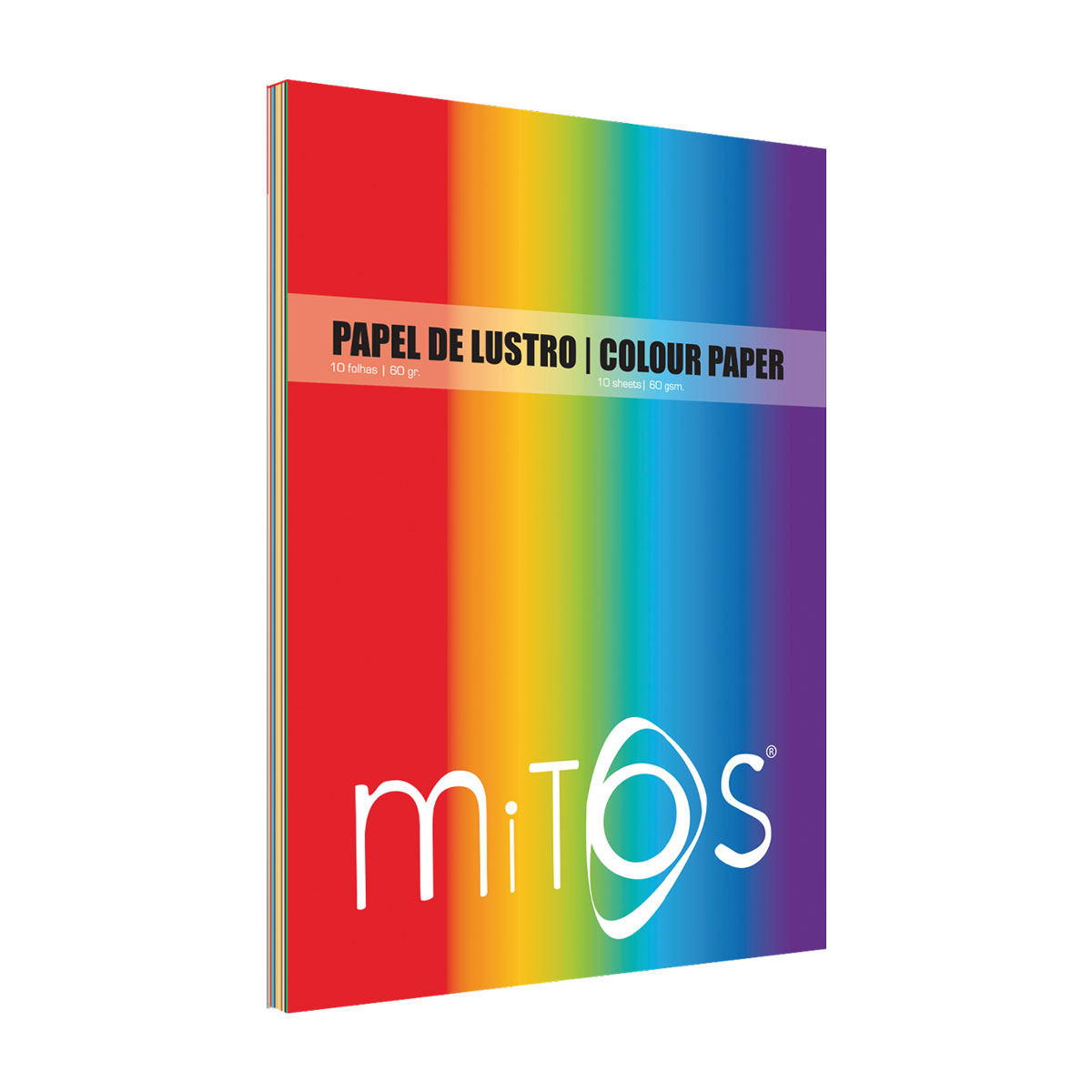 Mitos - Bloco A4+ (24x32cm) papel lustro 10 folhas 60 gr