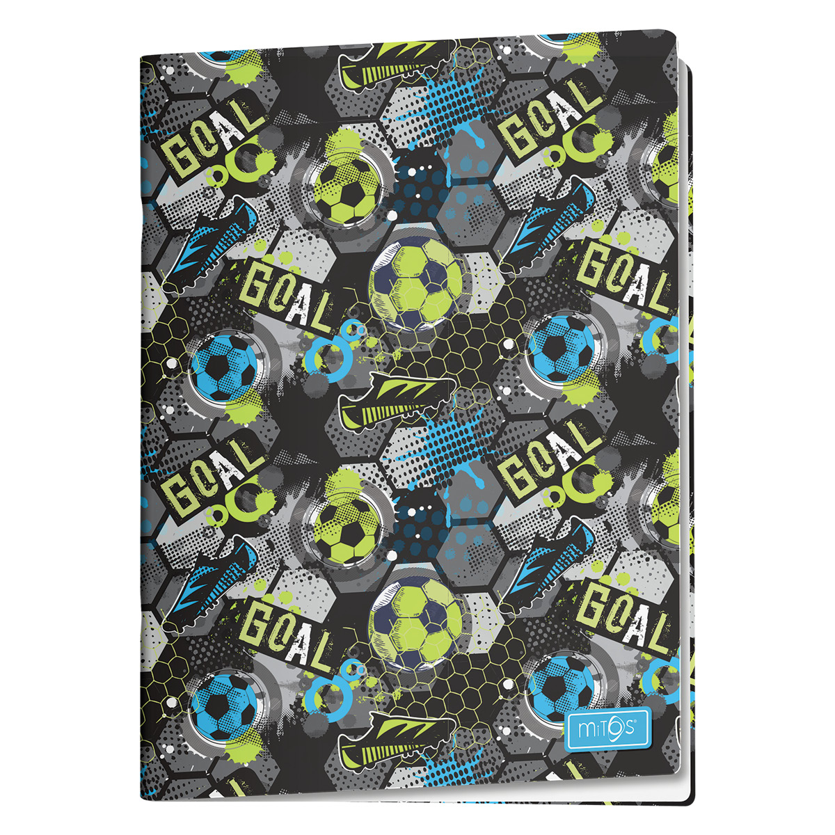 MITOS-GOL-Caderno A4 agrafado linhas 48f 80g capa PP