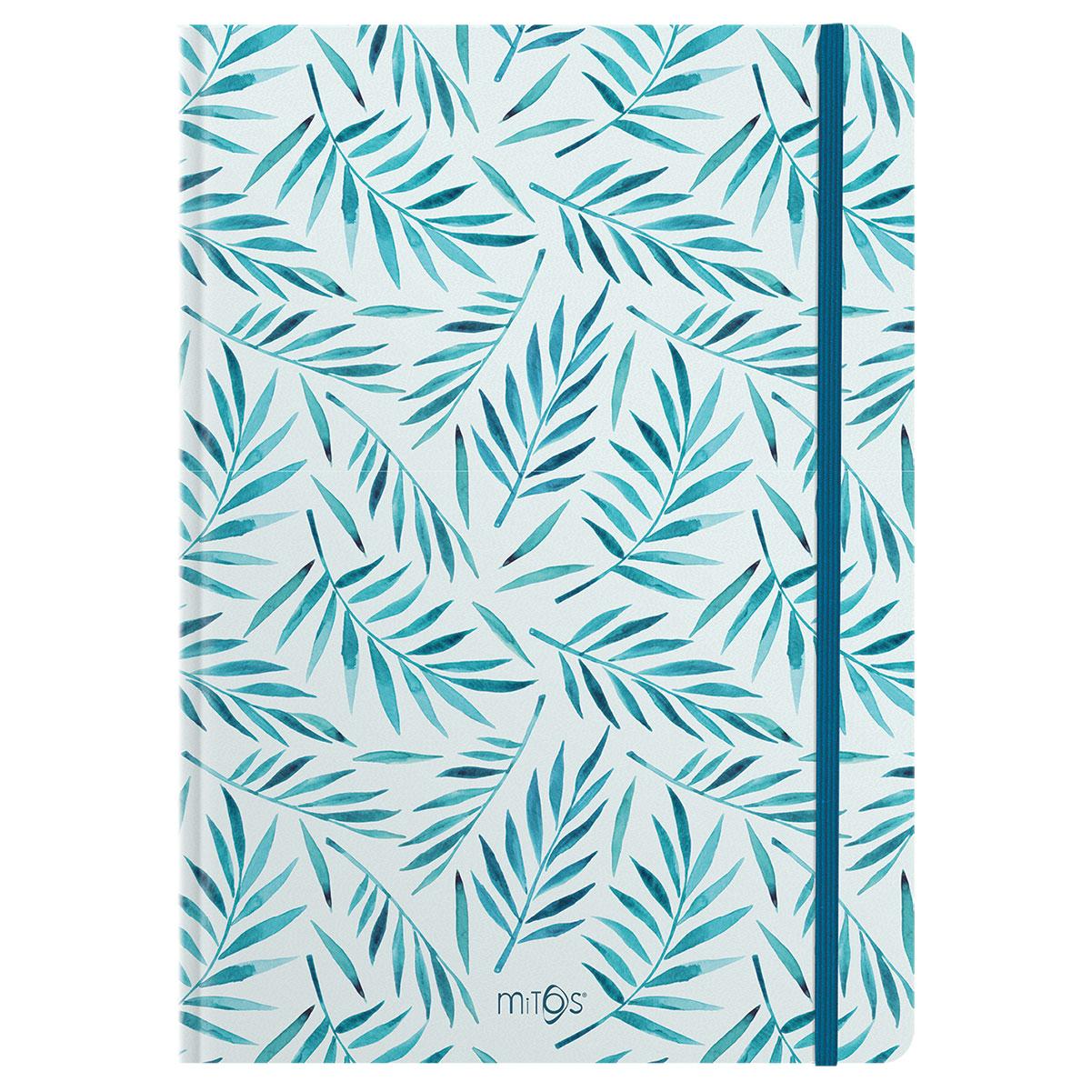 MITOS TREND3-Caderno Notas Linhas A5 Capa Dura 80f-Blue Leaf