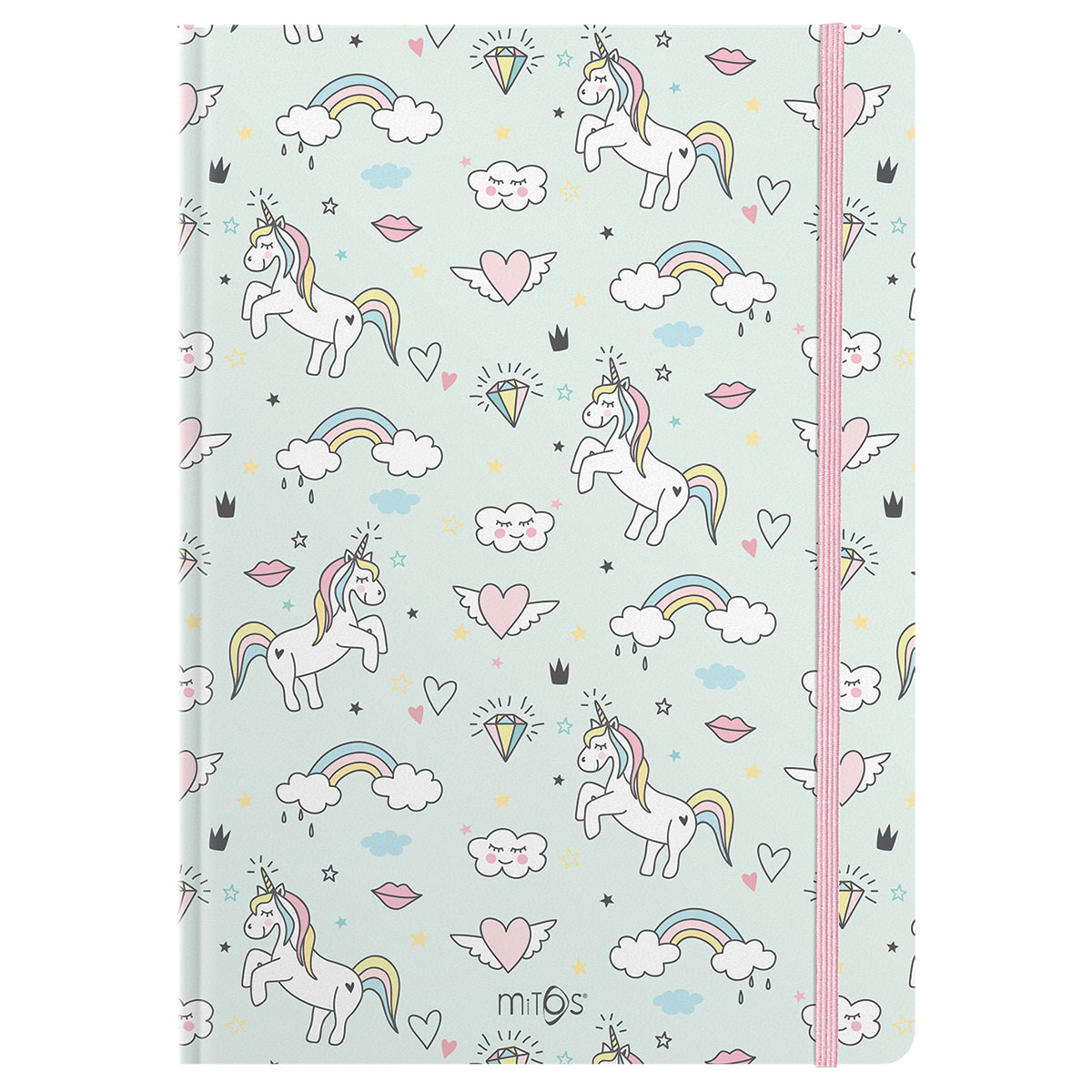 MITOS TREND3-Caderno Notas Linhas A5 Capa Dura 80f-Unicorn