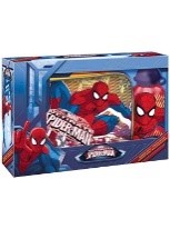 SPIDERMAN-Set c/ Cantil de Aluminio 400ml+Merendeira