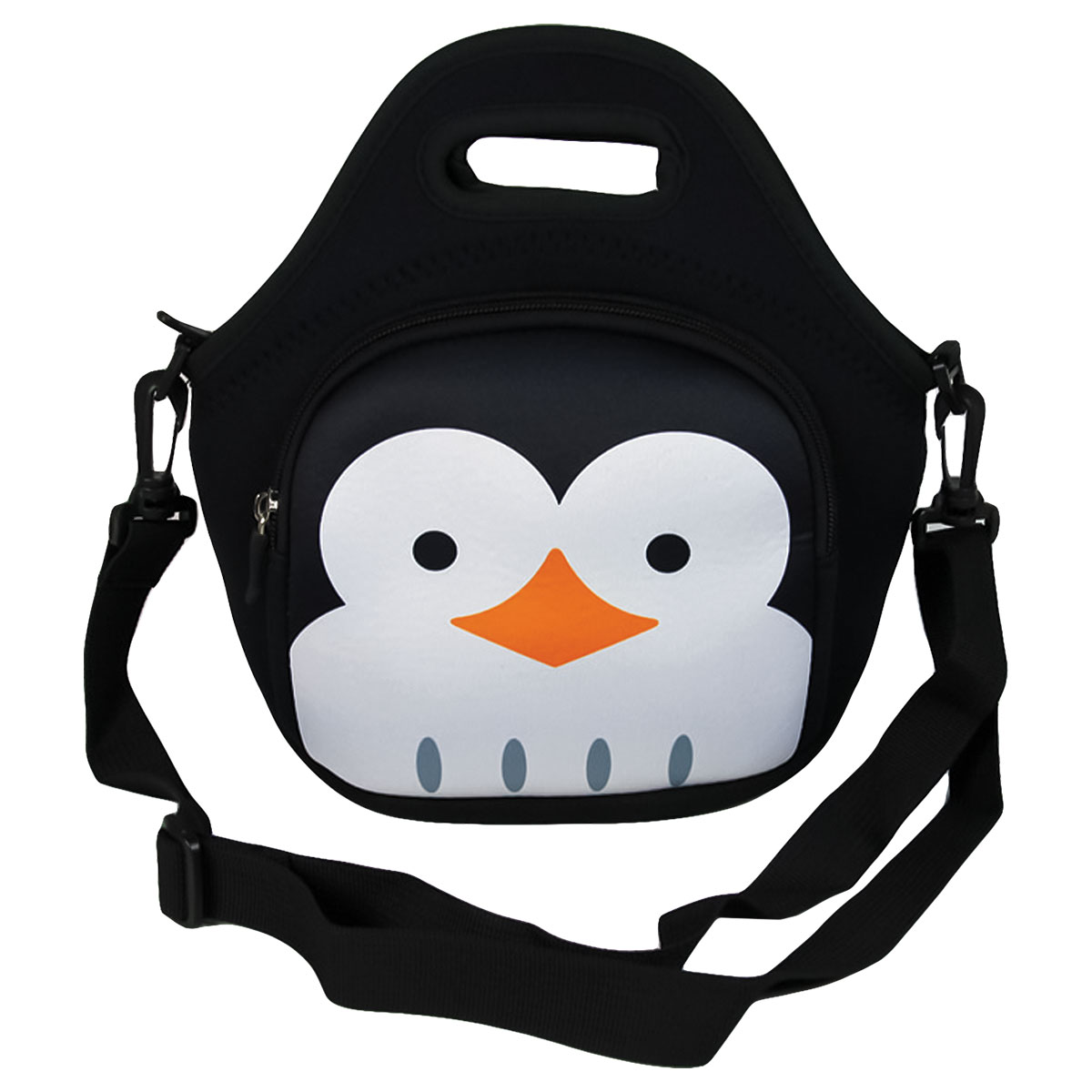 ANIMALS-Saco Lanche c/Alça em Neoprene-Pinguim-26x29x16cm