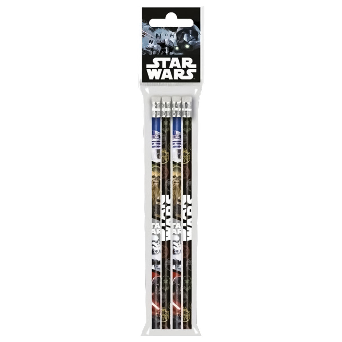 Starwars-Set 4 lápis em blister