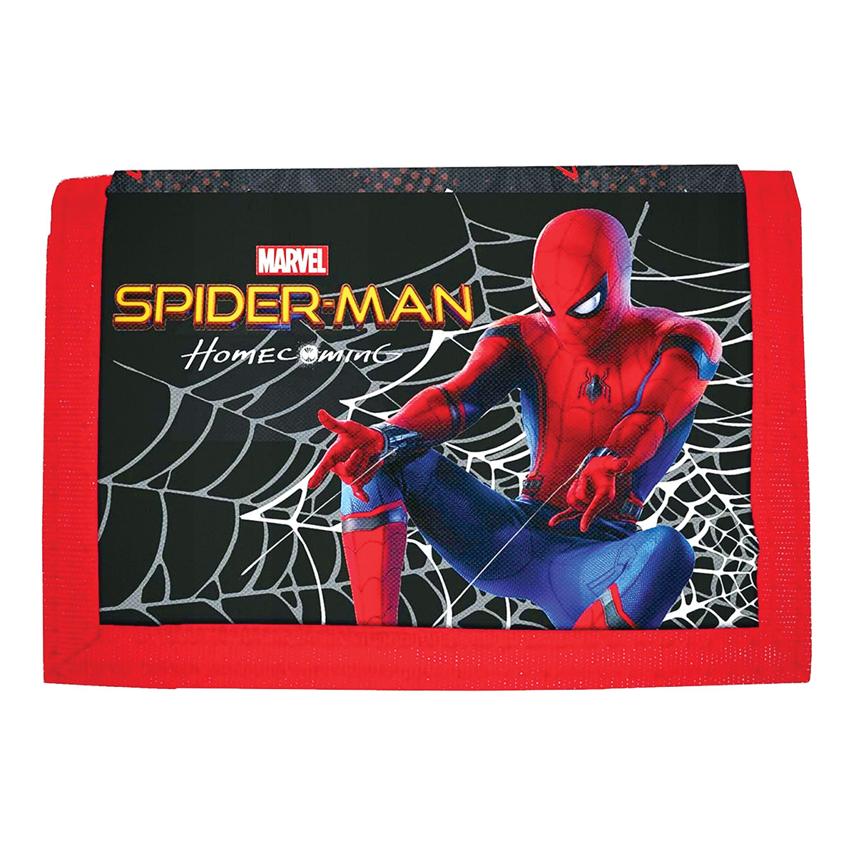 Spiderman- Carteira c/ fecho em velcro 13x10x1cm