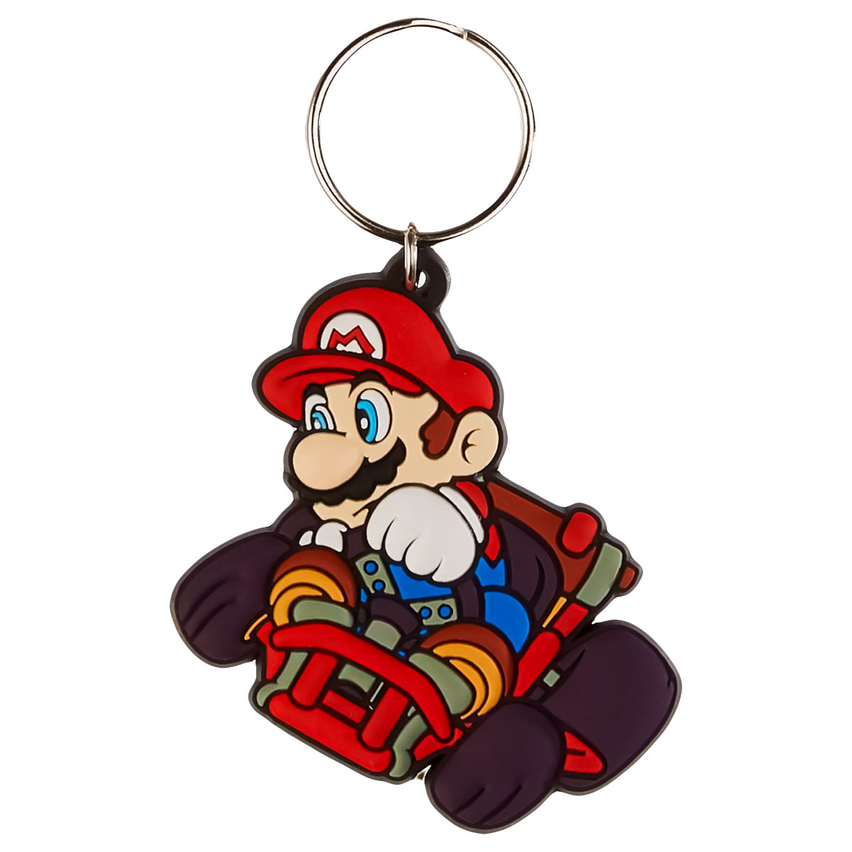 SUPER MARIO-KART-Porta-Chaves de Borracha